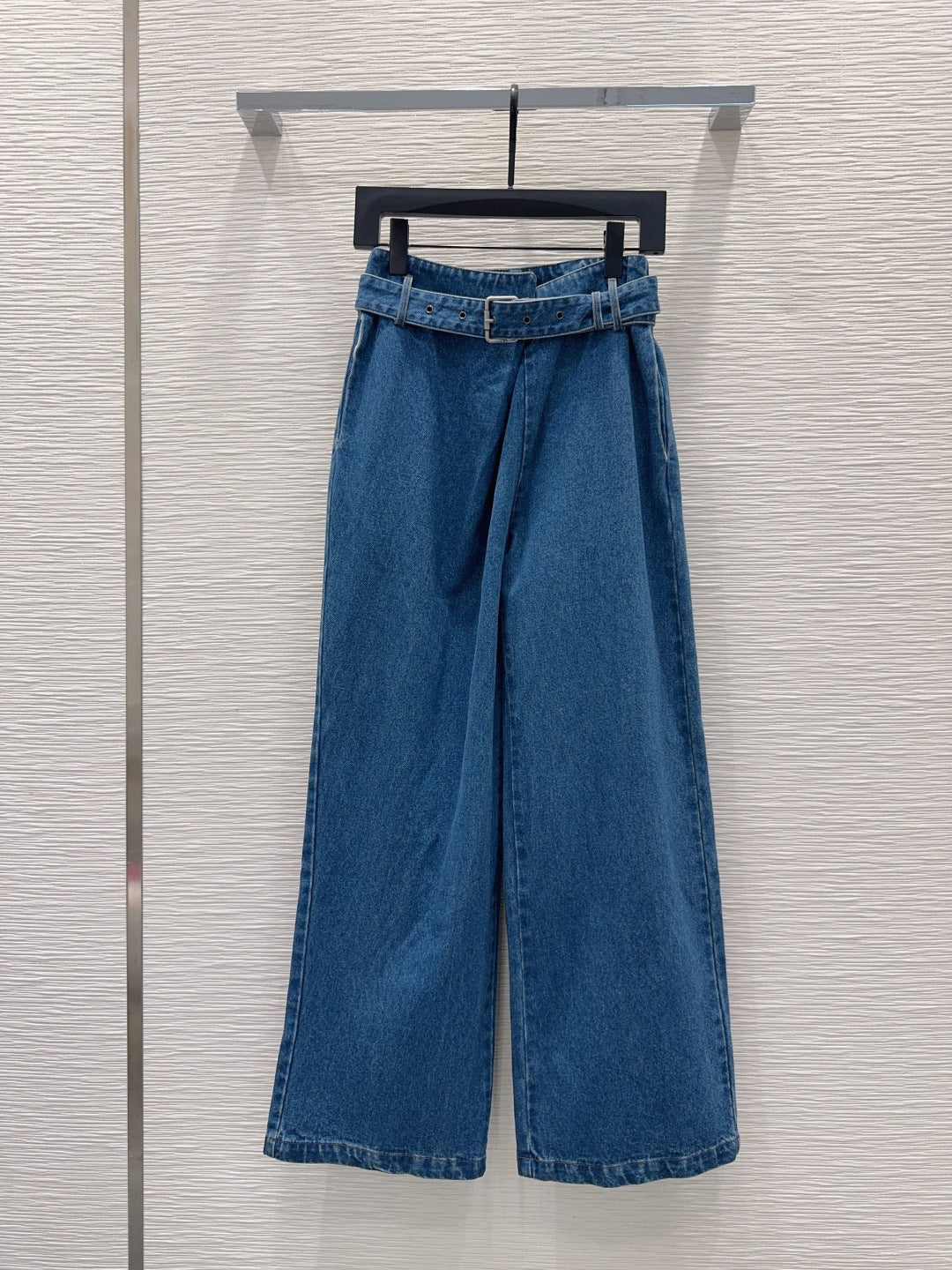LW 26S Denim Jacket & Wide-Leg Trousers Set Blue Cotton 436686