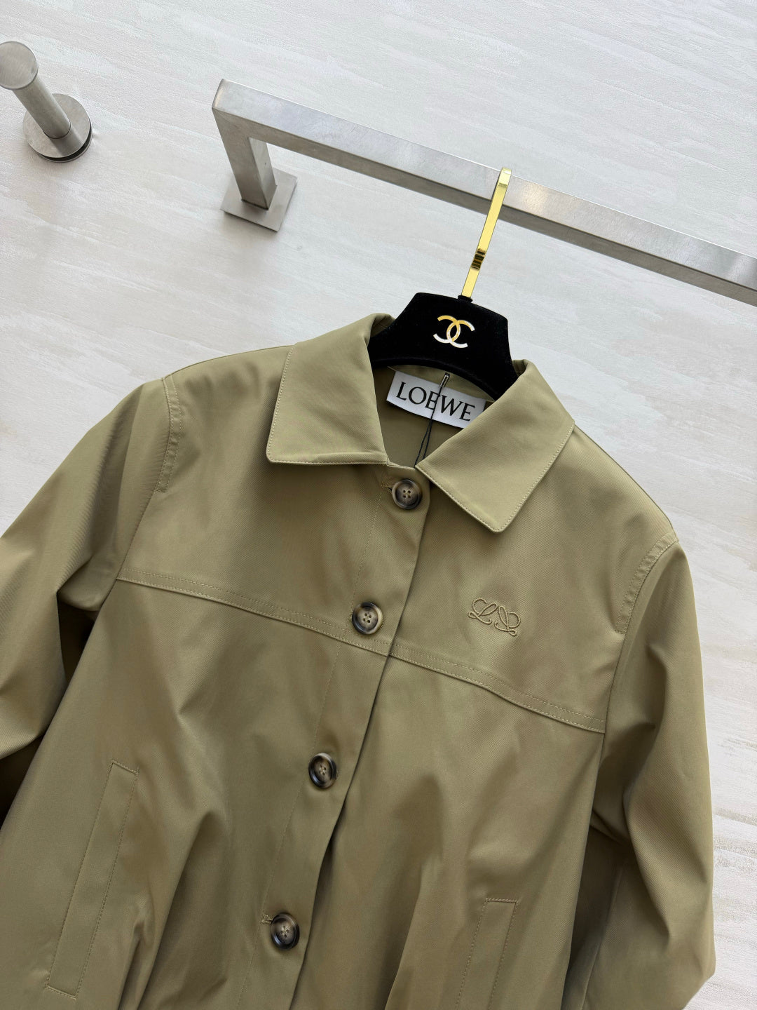 LW 26S Cropped Jacket Tonal Embroidery Anagram 435258