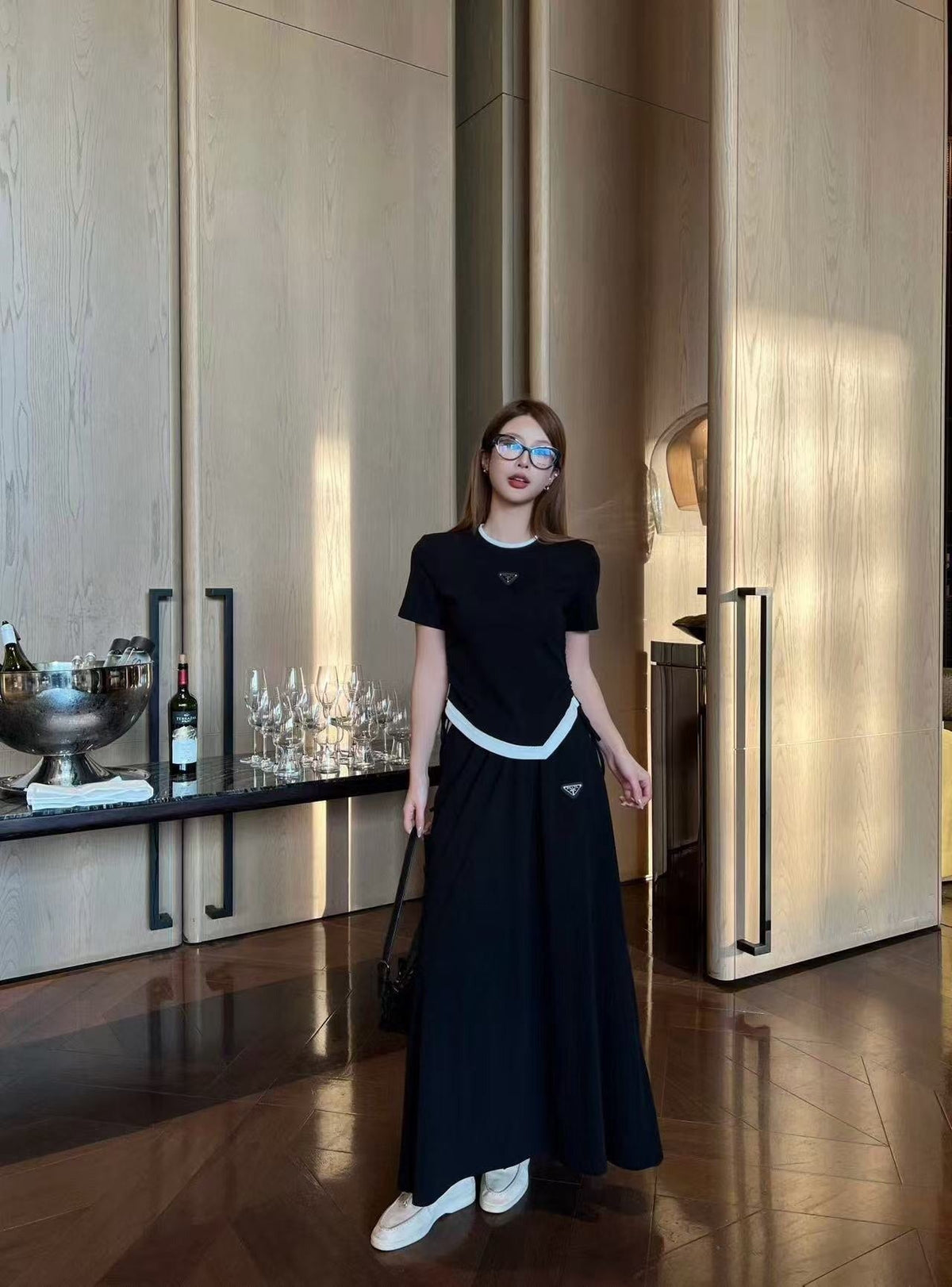 Prada 26S Top and Skirt Set Style 835