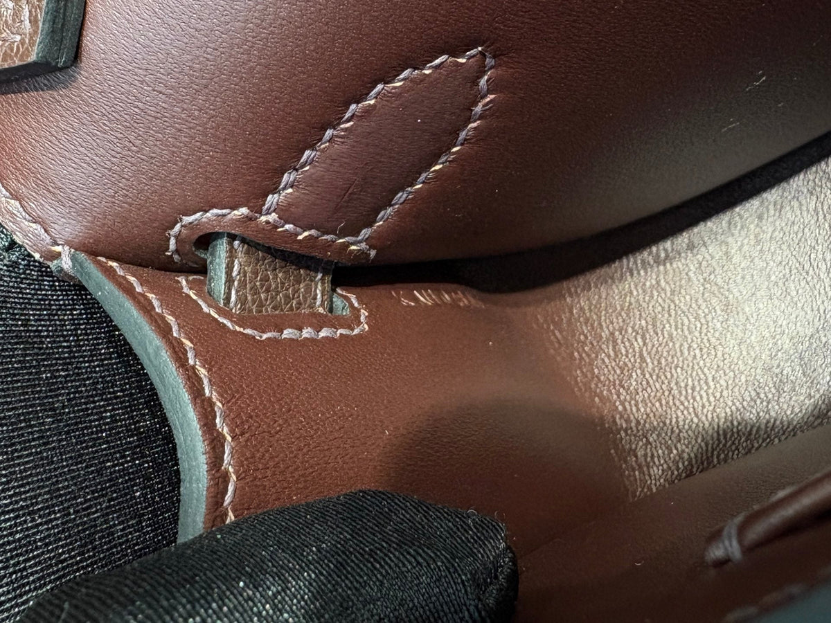 High-end Hermes 2026 Mini Jypsiere Bag 22cm Chocolate Brown Swift Leather