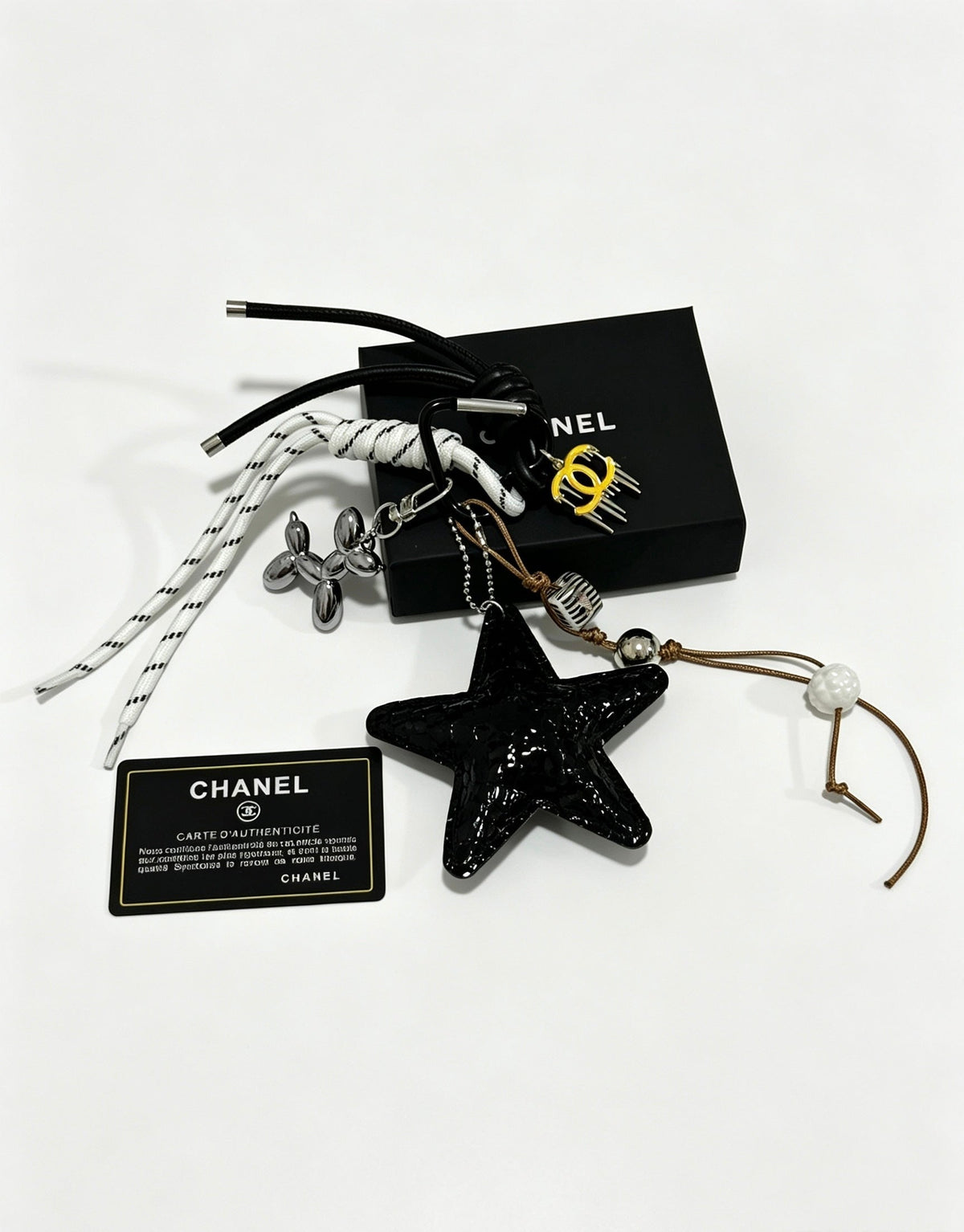 Chanel Bag Charm With Black Star