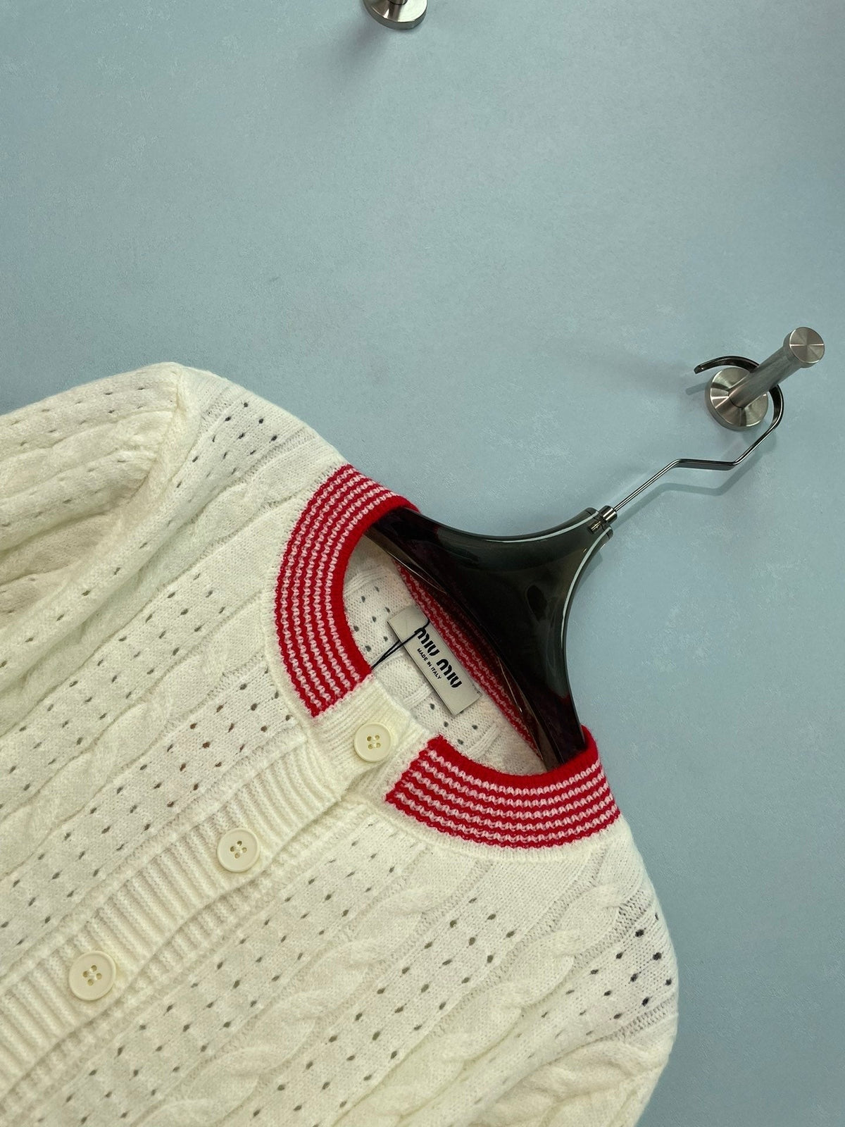 Miu Miu 26s Knit Cardigan And Mini Skirt Set 1352