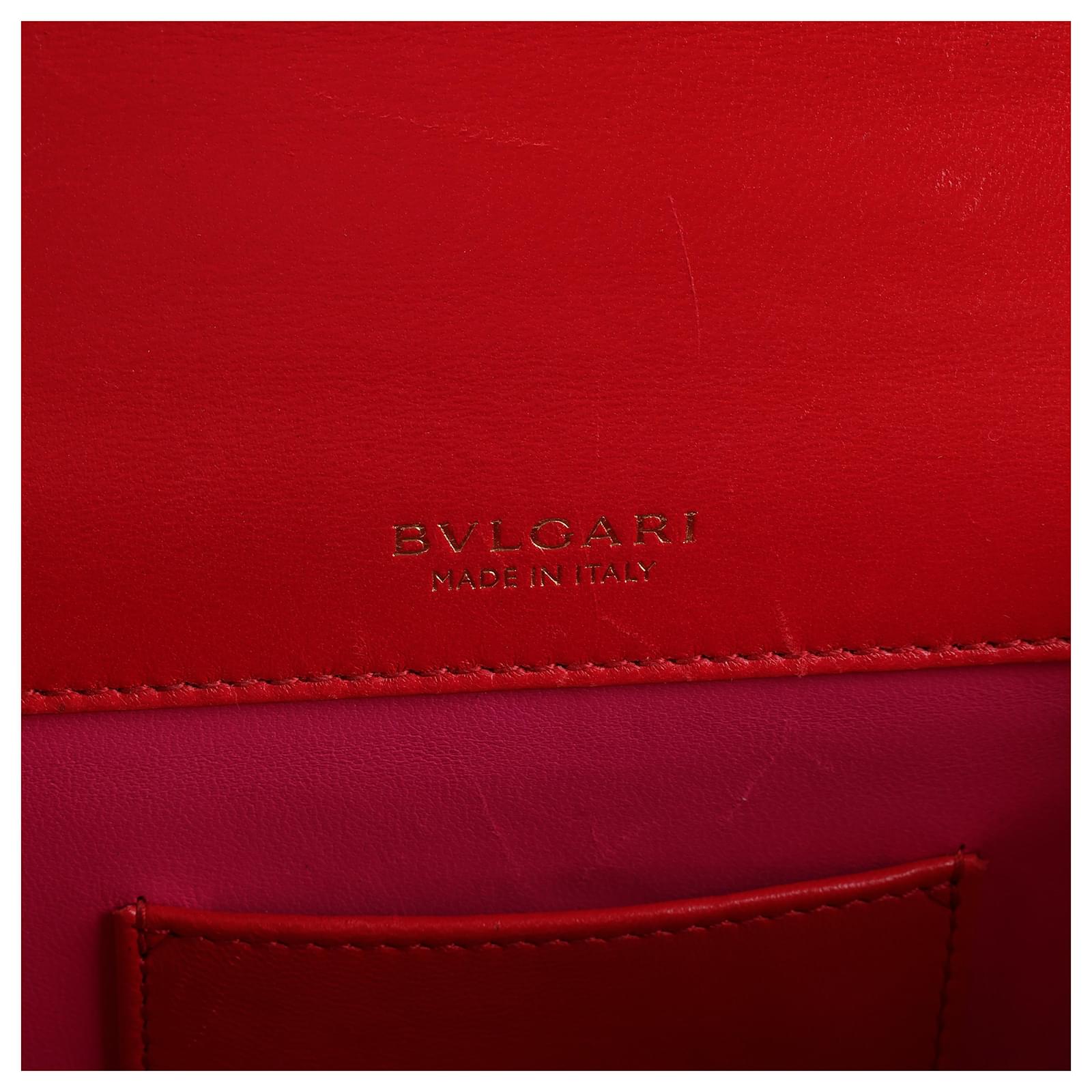 BVL Serpenti Forever Crossbody Bag 20cm Red Cowhide GHW 188659