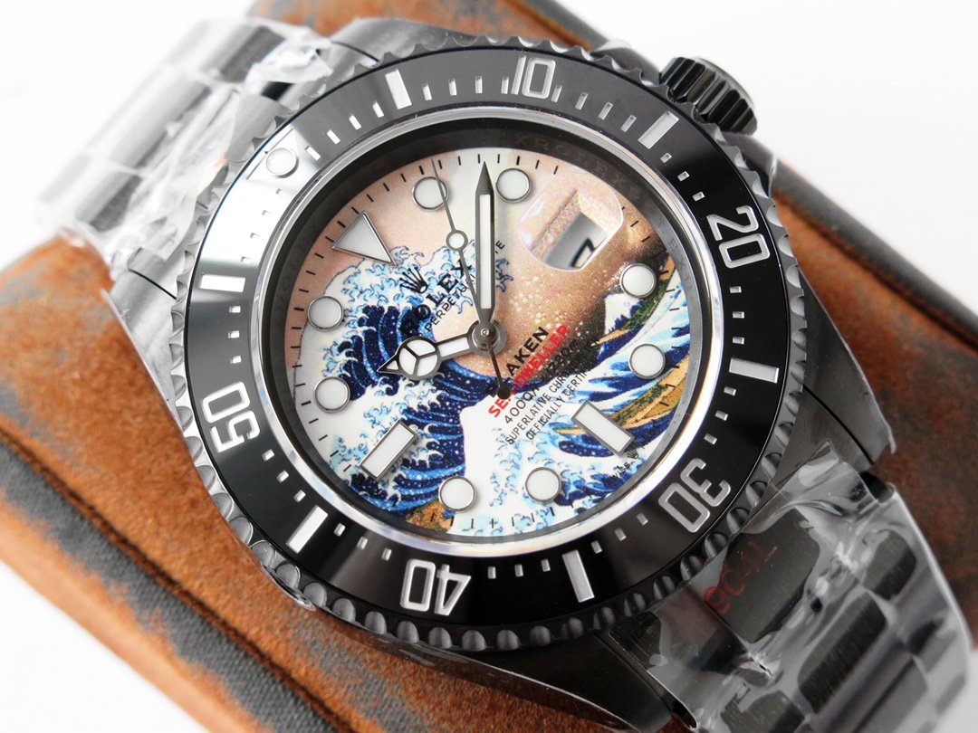 SEA-DWELLER DEEPSEA 44MM BLACK CUSTOM TSUNAMI DIAL