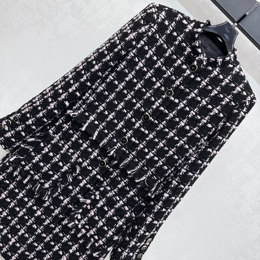 CHANEL WOOL LONG DRESS COAT STYLE 267
