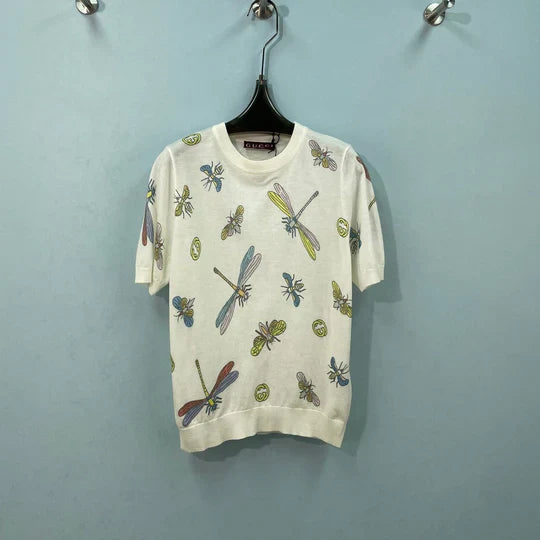 Gucci Short-sleeve Top White in Wool 323131