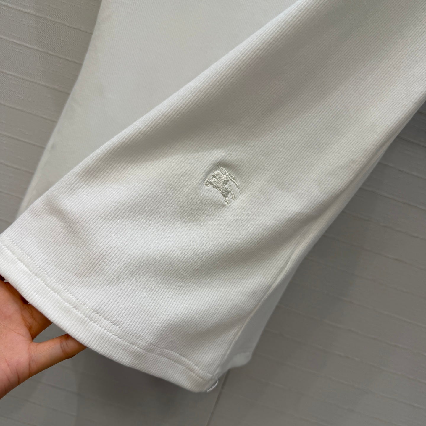Burberry Short-sleeved T-shirt White in Polyester 376658