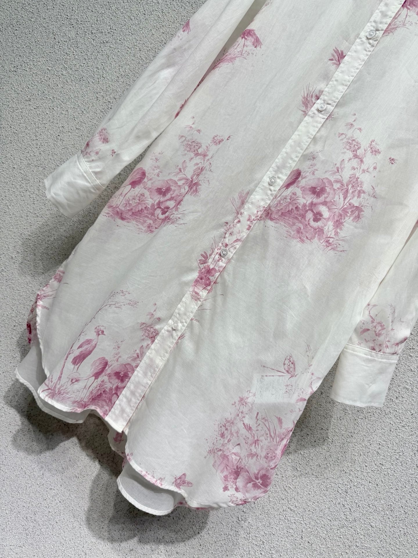 CD Pink Printed Shirt in Cotton 376600
