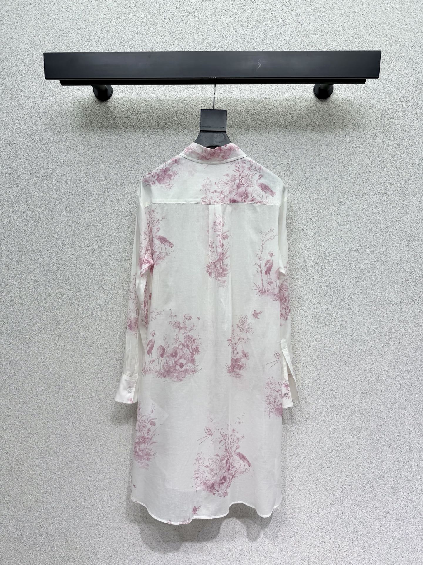 CD Pink Printed Shirt in Cotton 376600