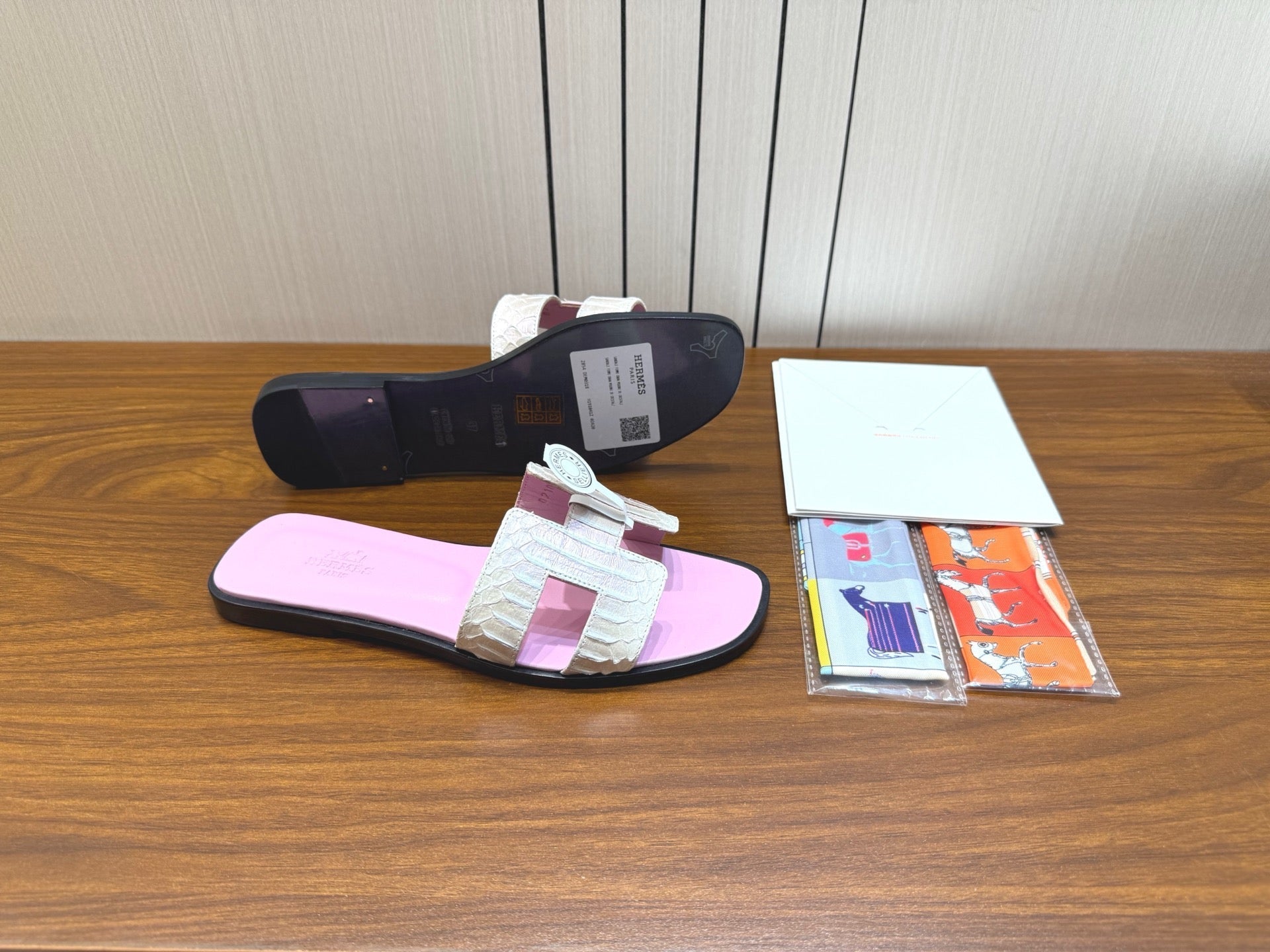 HM Sandal Baby Pink in Snakeskin 788514