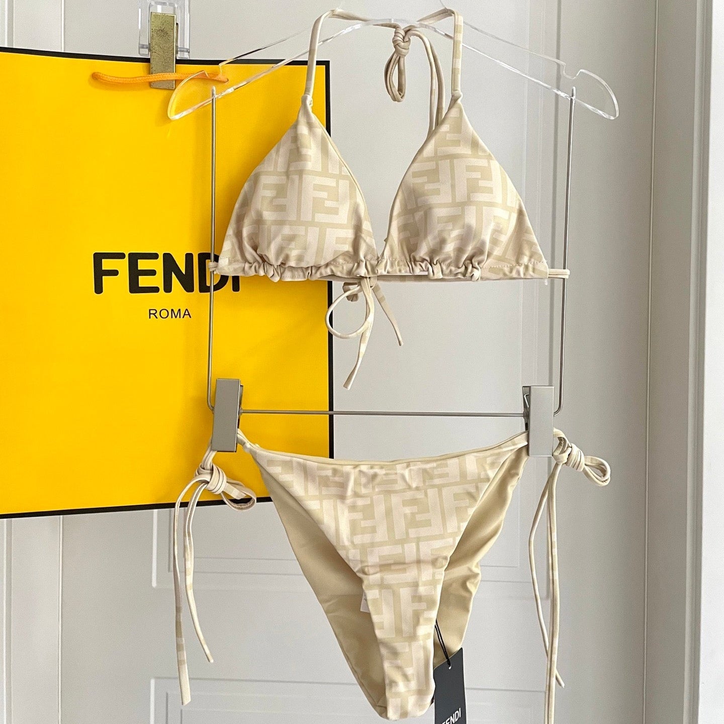 FF Swimsuit Beige Polyamide 180511