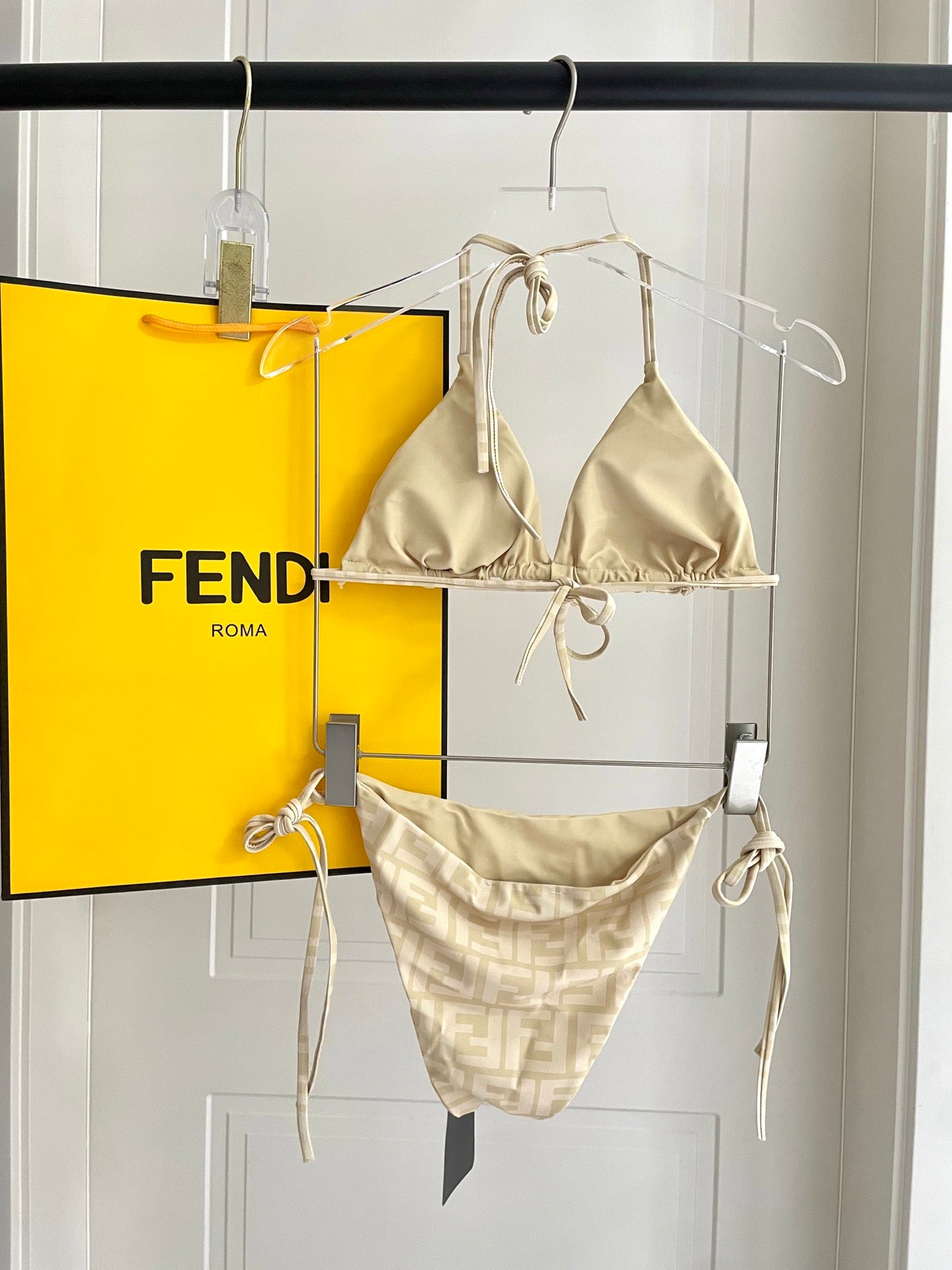 FF Swimsuit Beige Polyamide 180511