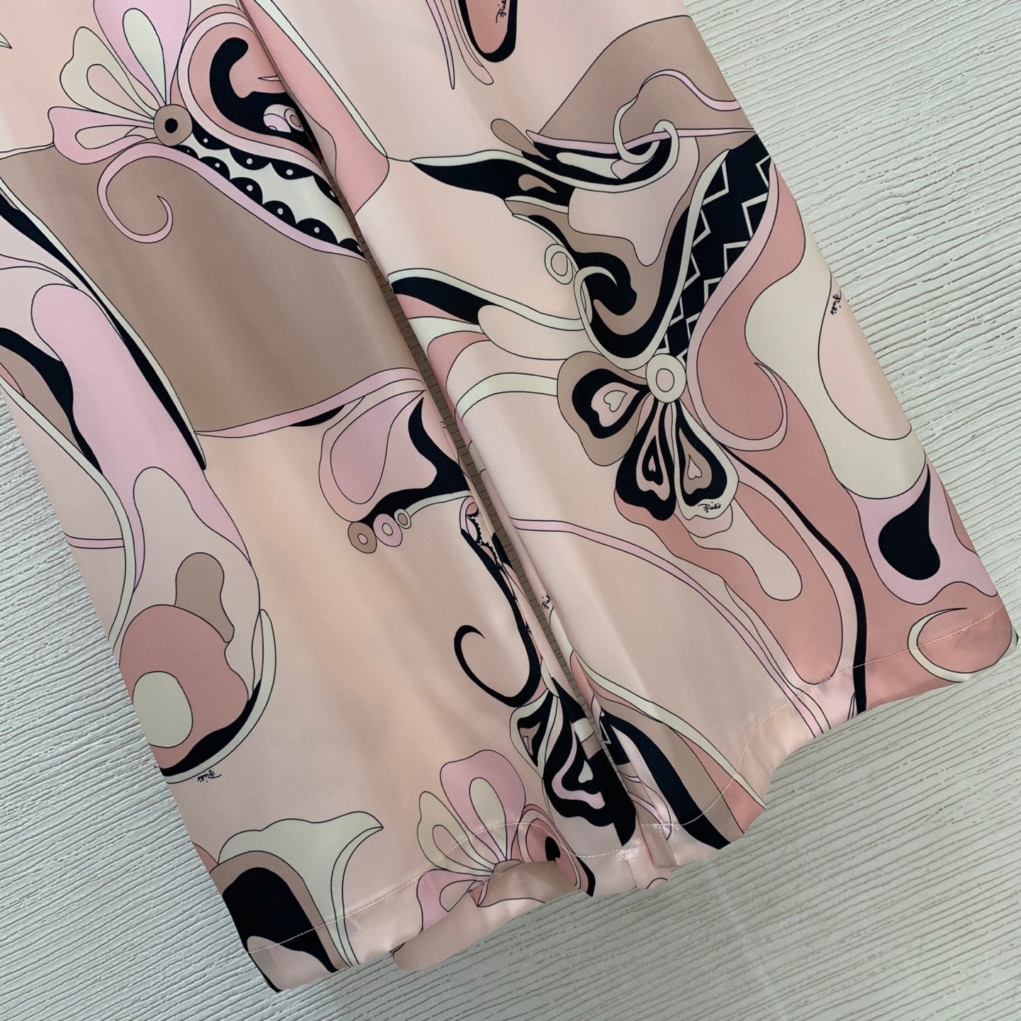 Pucci Orchidee Print Pants Pink in Cotton 380151