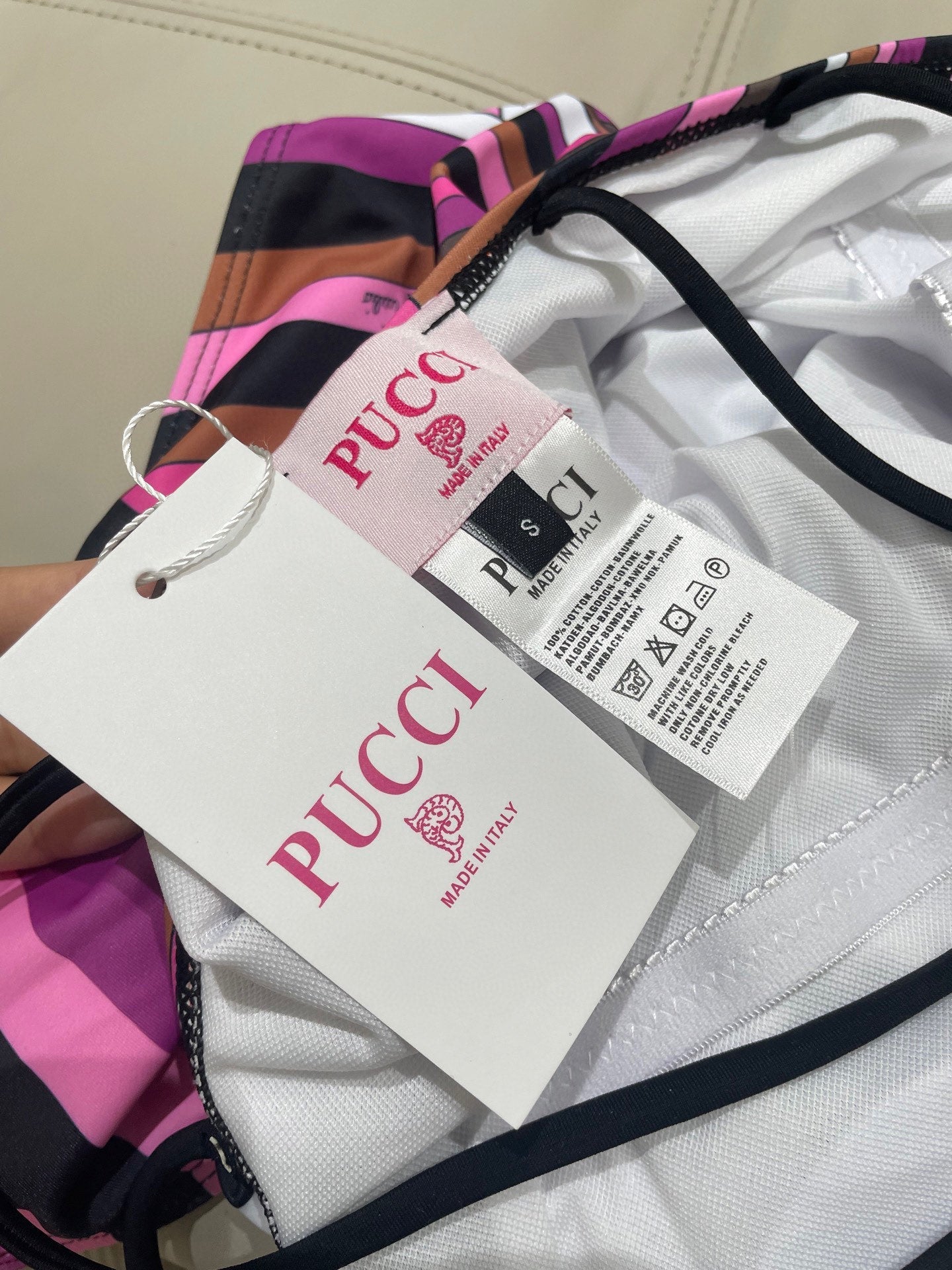 Pucci One-Piece Swimsuit Cotton Blend 149637