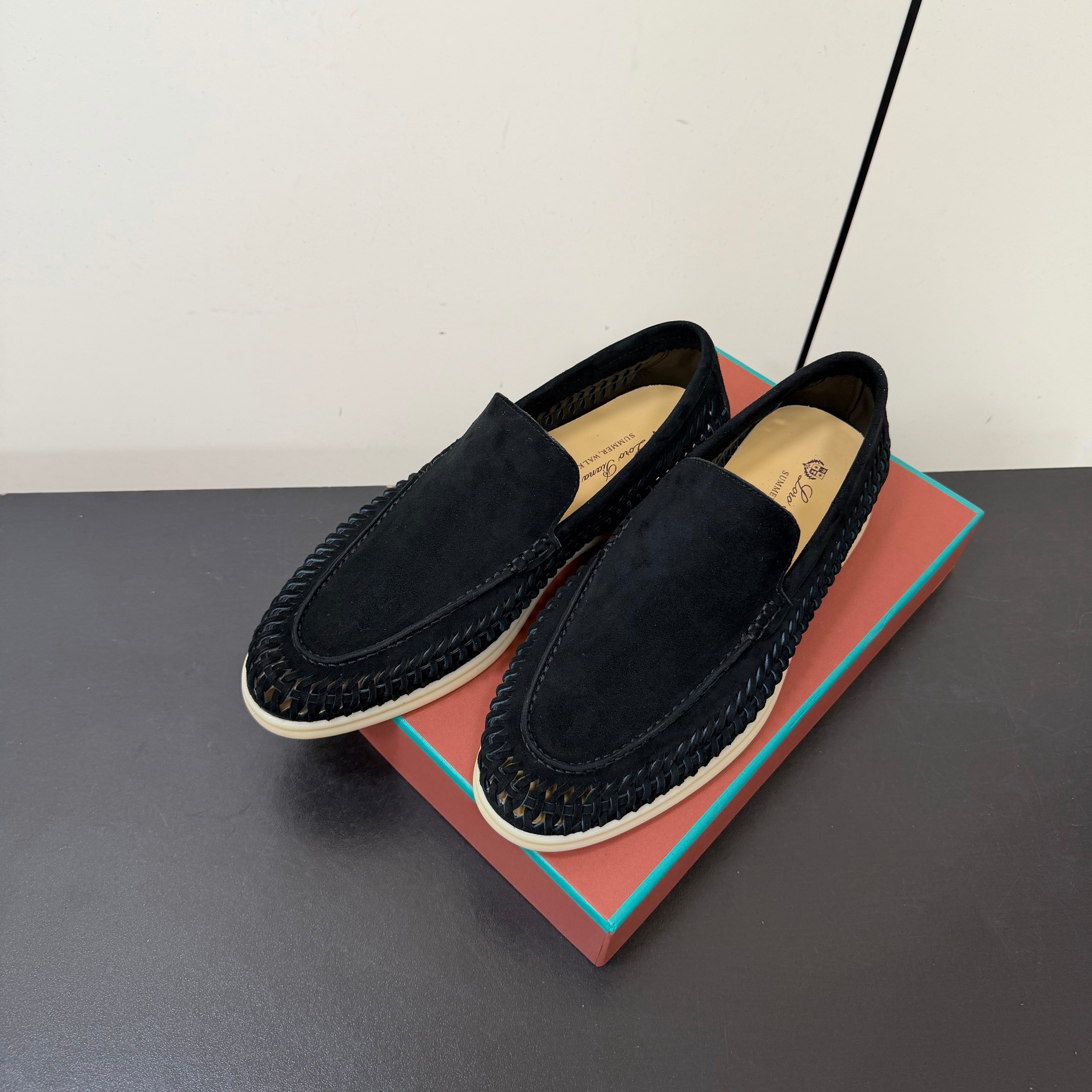 LP Summer Walk Loafers Black Suede 984718