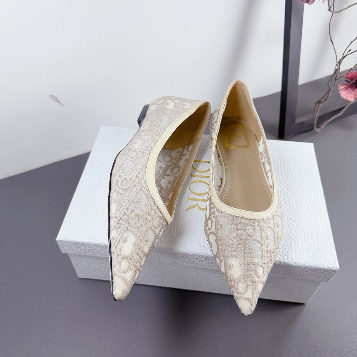 CD 2026 Cruise Ballet Flats Patent Calfskin 157650