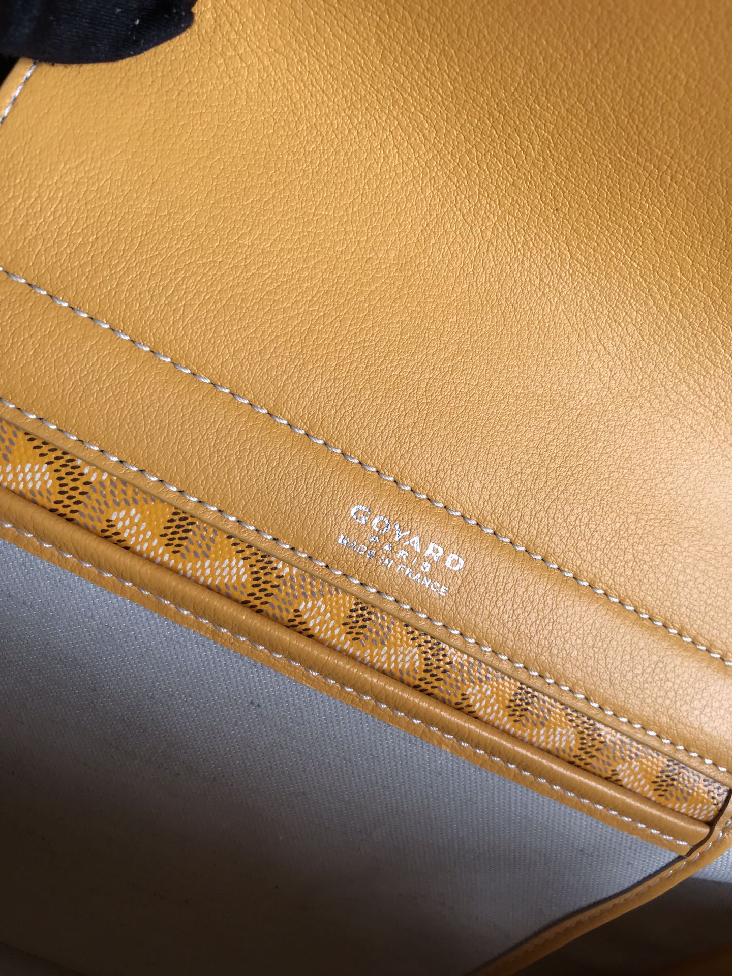Goyard Rouette Souple Bag 31cm Yellow Canvas & Calfskin