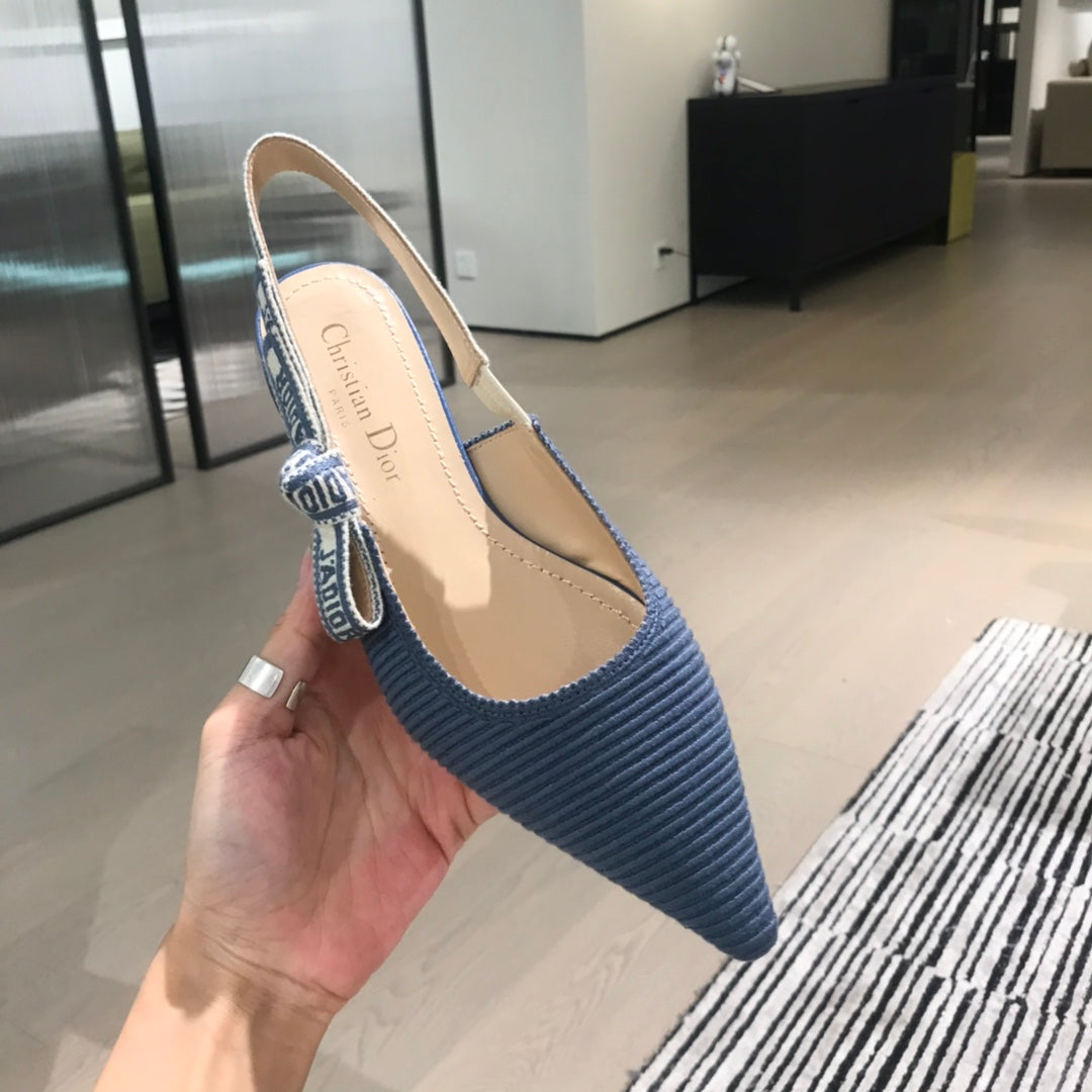 CD 25 J'Adior Slingback Flat Mesh and Fabric 237886