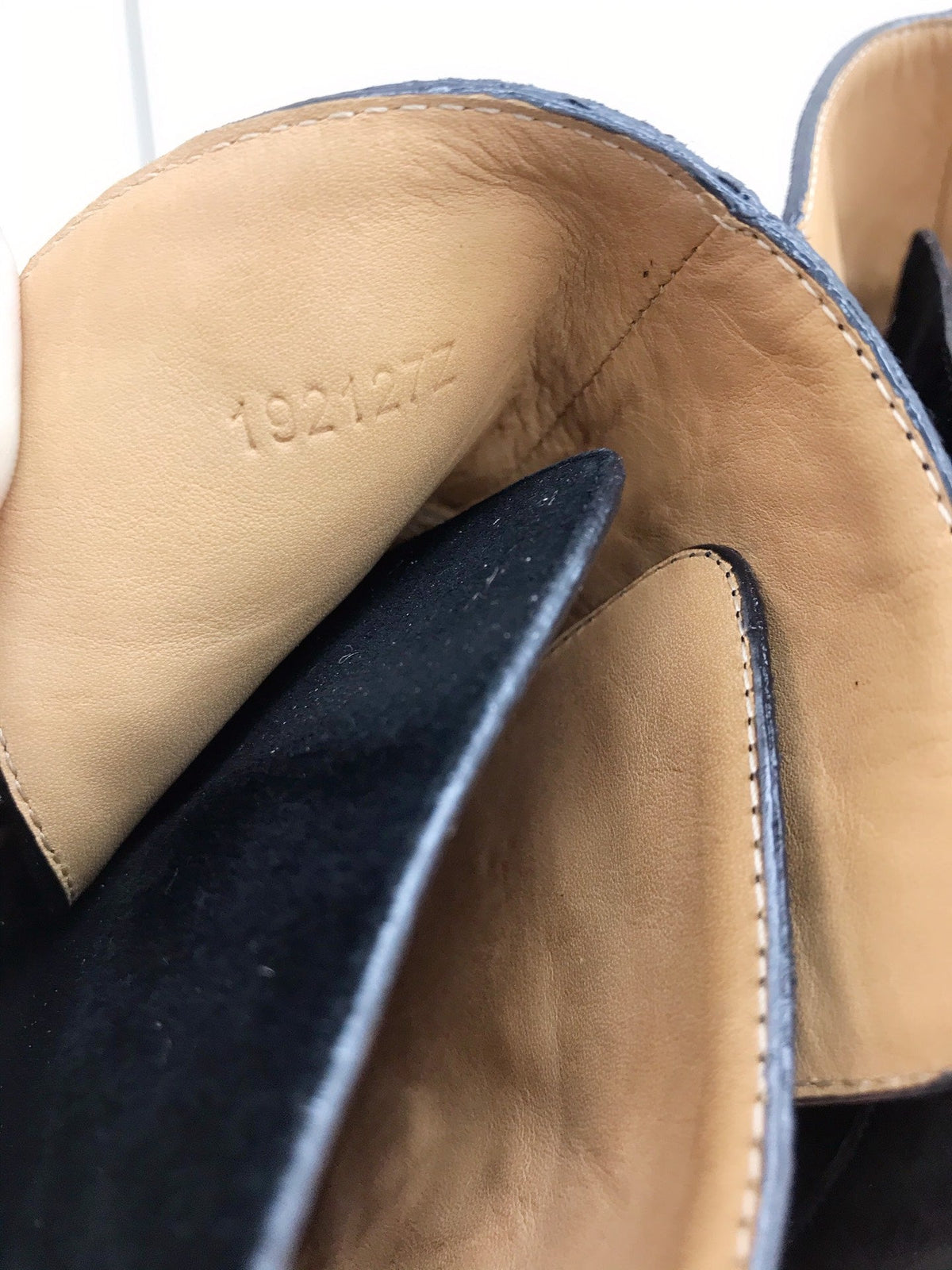 HM 26S Kelly Buckle Neo Ankle Boots 2cm Black Suede 112862