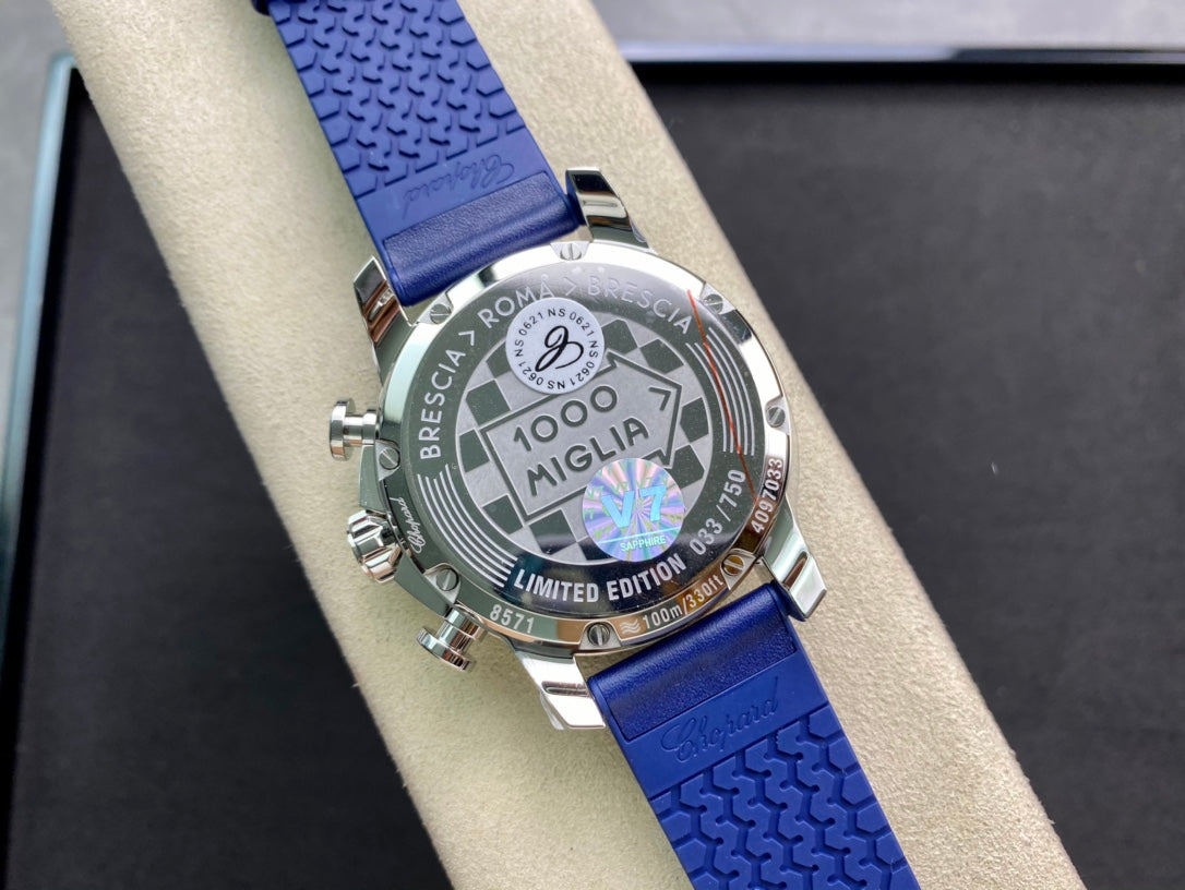 Mille Miglia 44mm Blue Leather