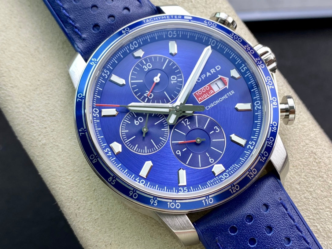 Mille Miglia 44mm Blue Leather