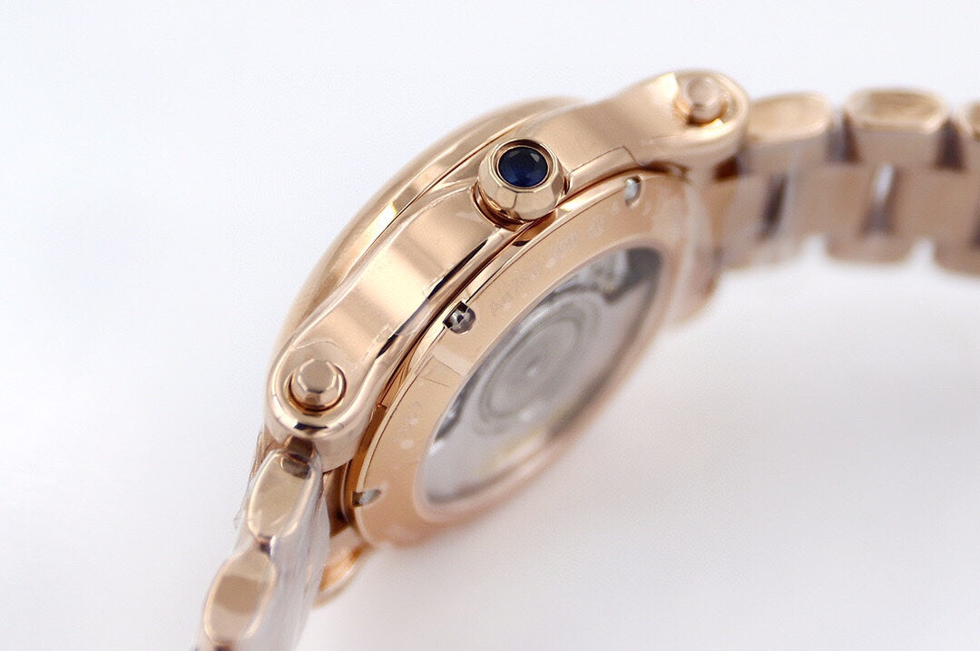 Happy Sport 36mm Pink Gold White Dial