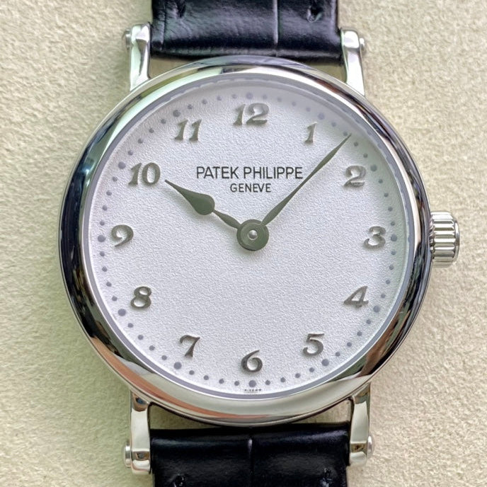 PATEK Calatrava 34.6mm Silver White Dial