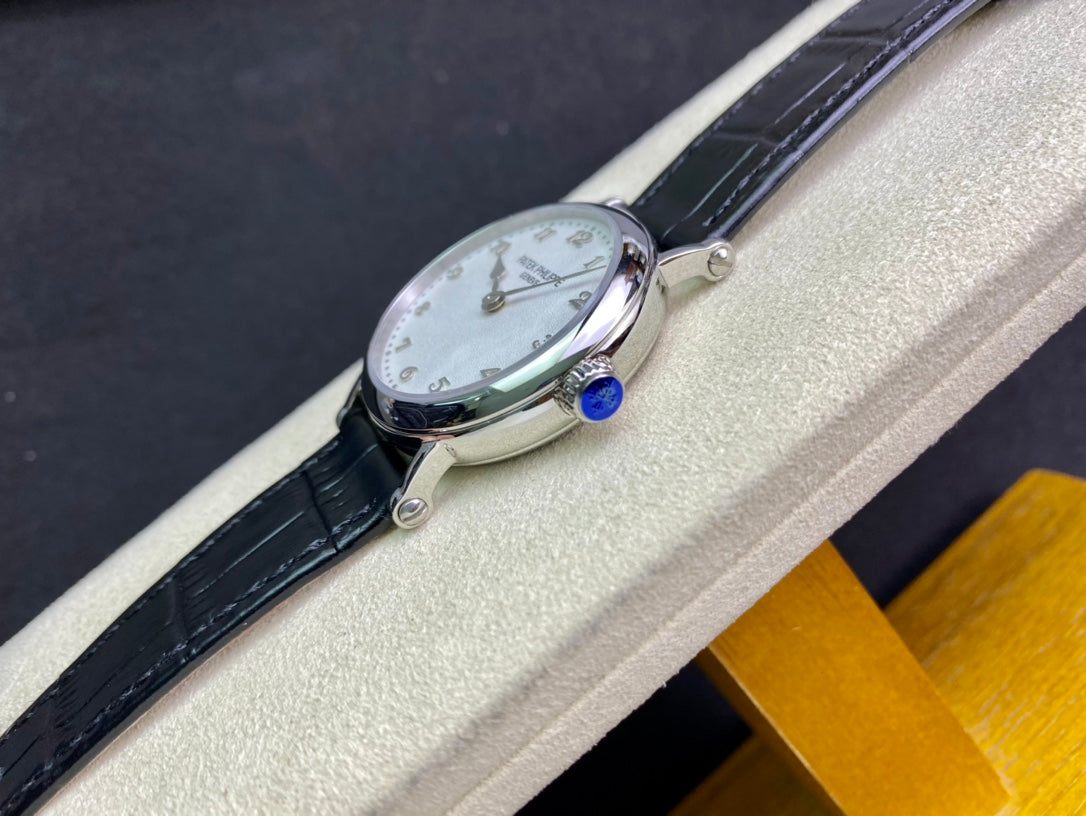PATEK Calatrava 34.6mm Silver White Dial