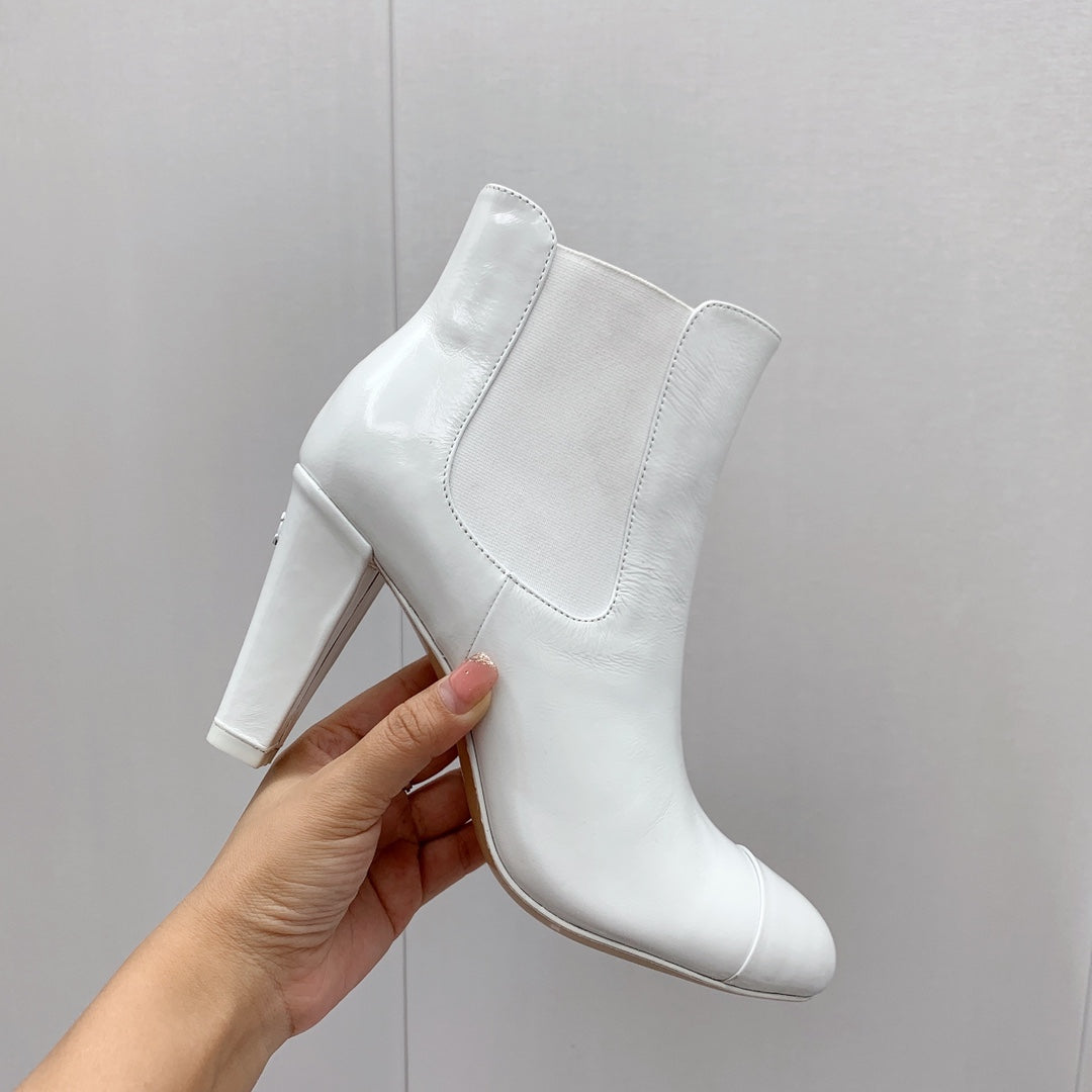 CC 26s Chelsea Boots 8cm White White Leather 162838