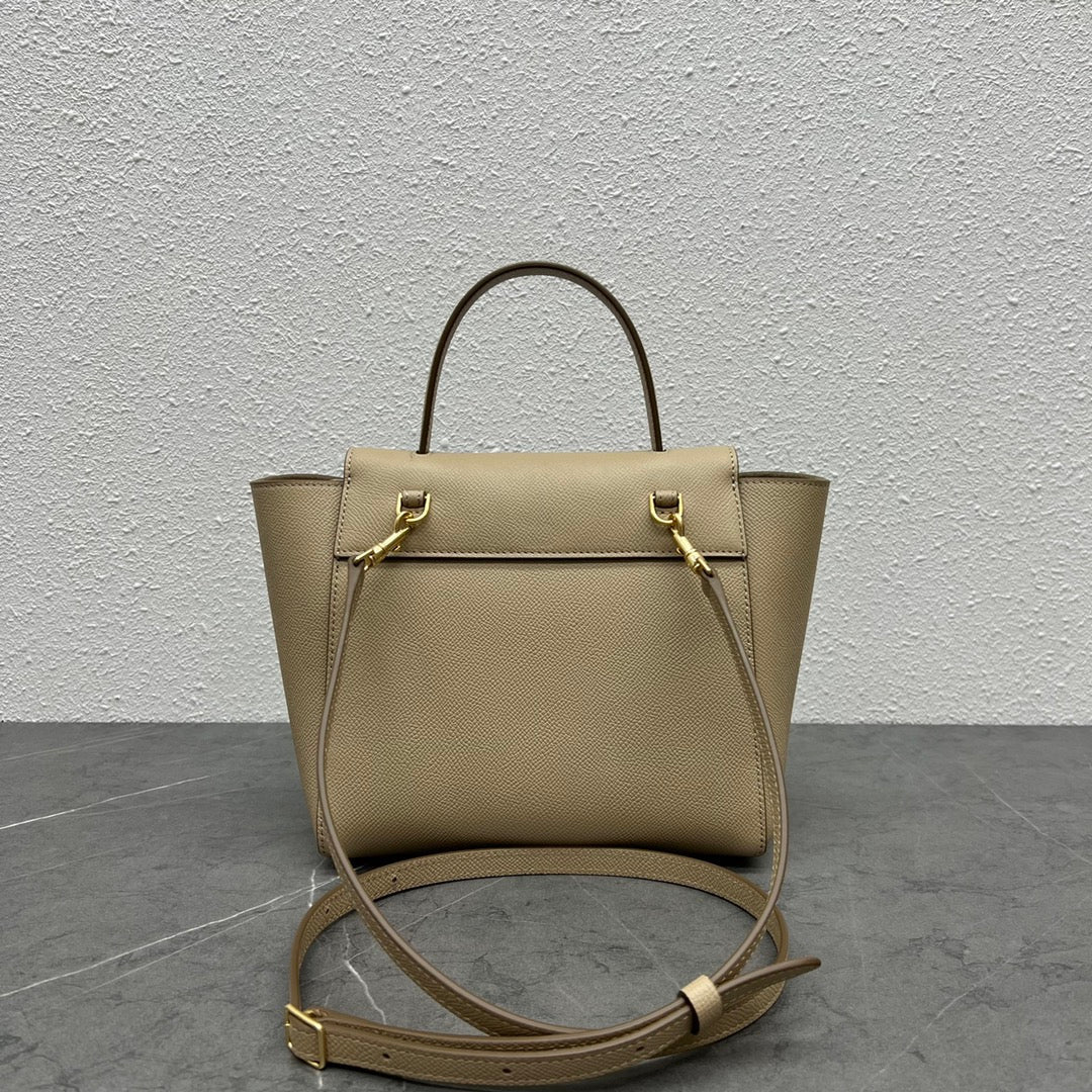 Celine Nano Belt Bag Beige Grain Leather