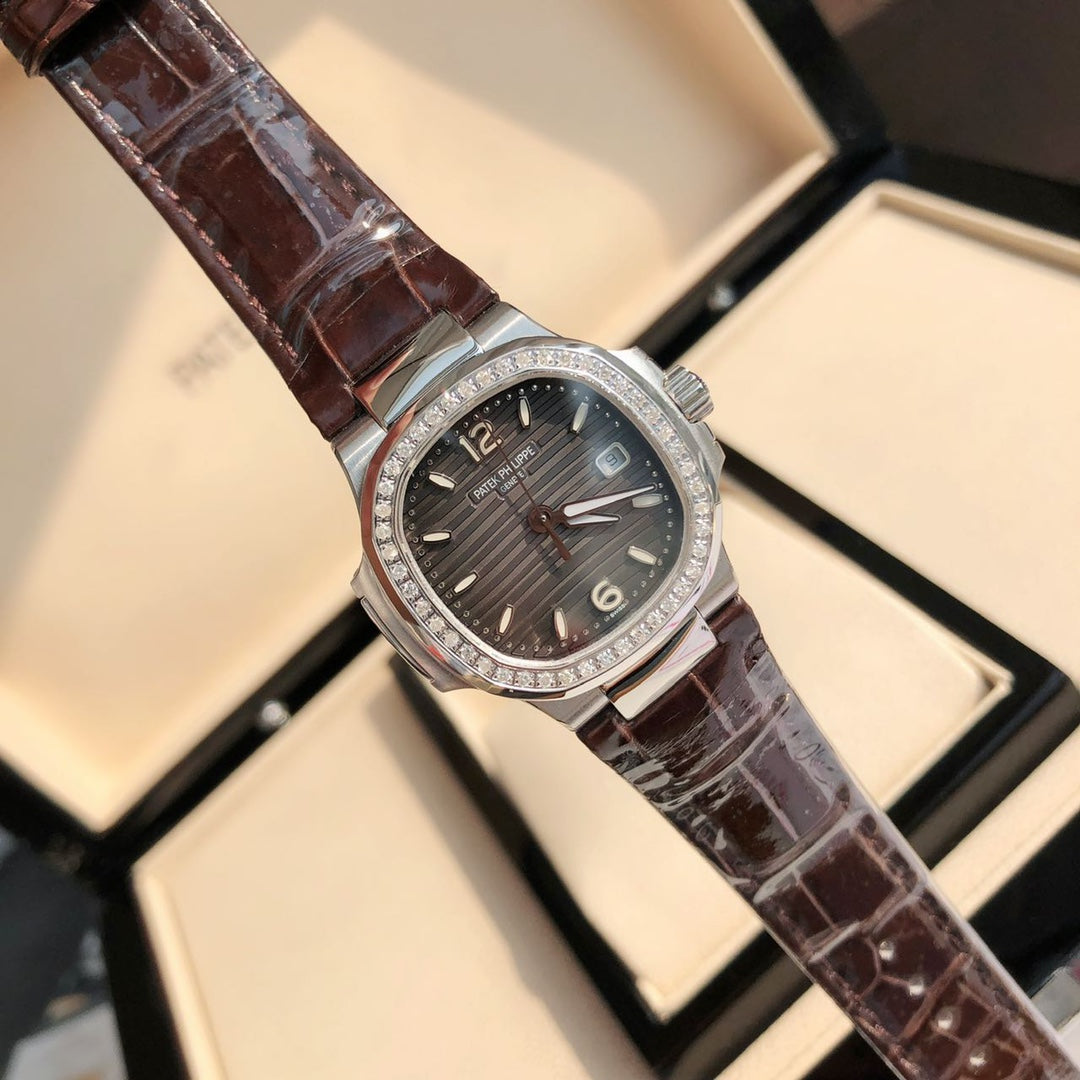 PATEK Nautilus 32mm Silver Brown Dial