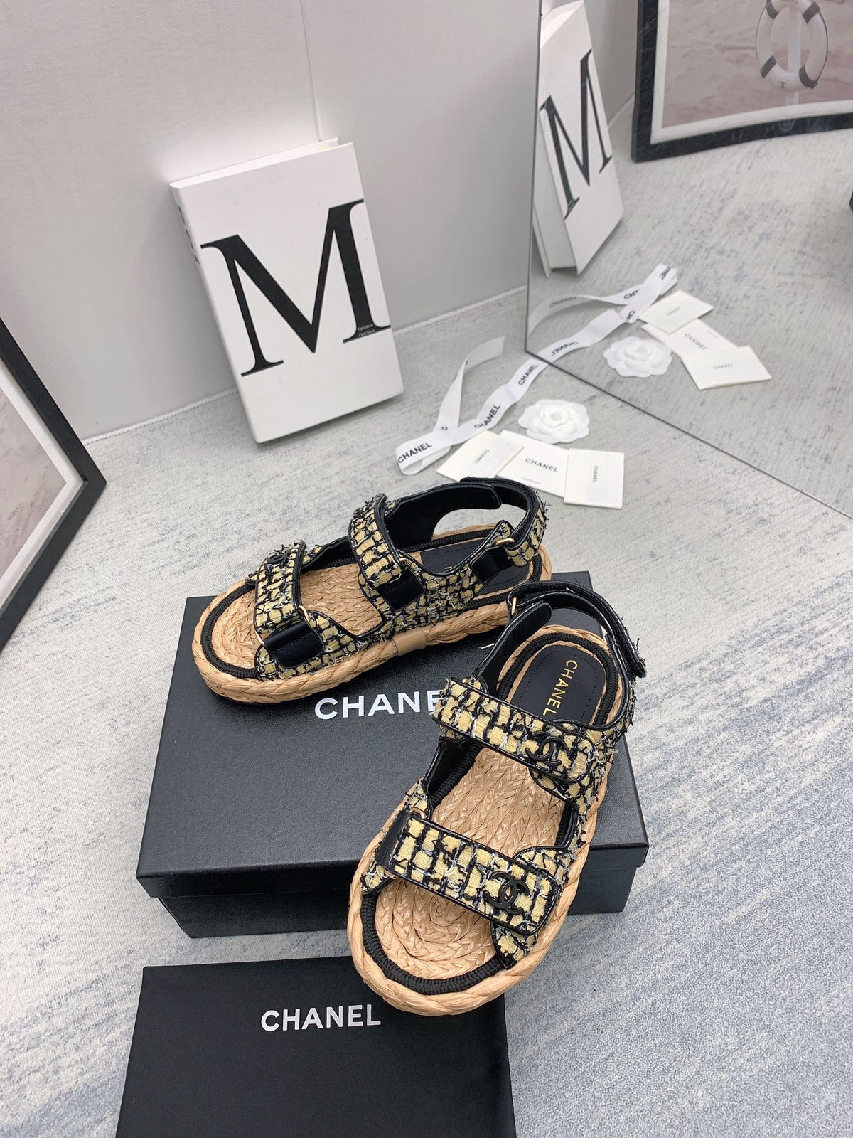 CC 26s Dad Sandals Multicolor Tweed Cord 160042