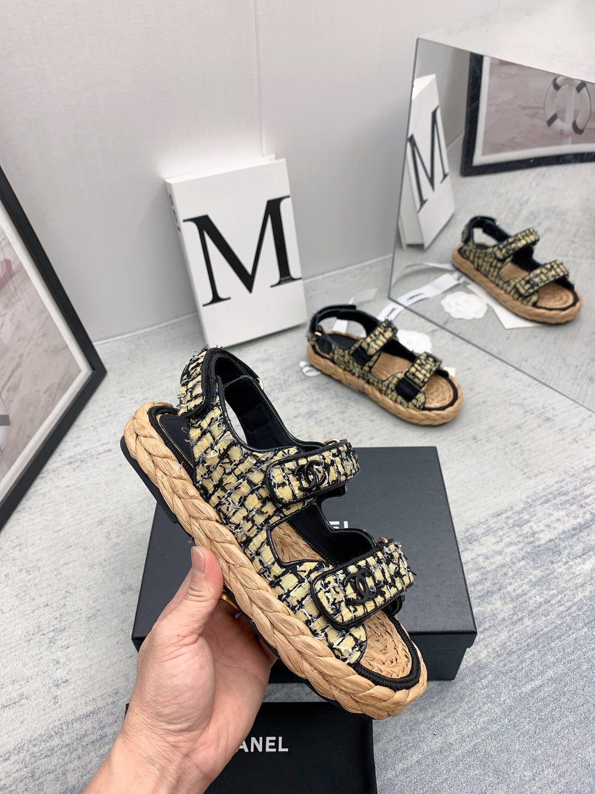 CC 26s Dad Sandals Multicolor Tweed Cord 160042