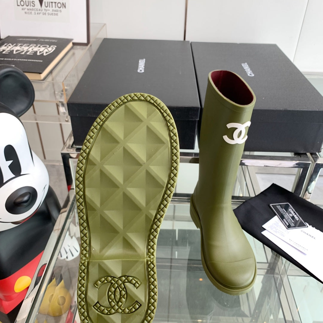 CC Rainboots Dark Green Rubber 204191
