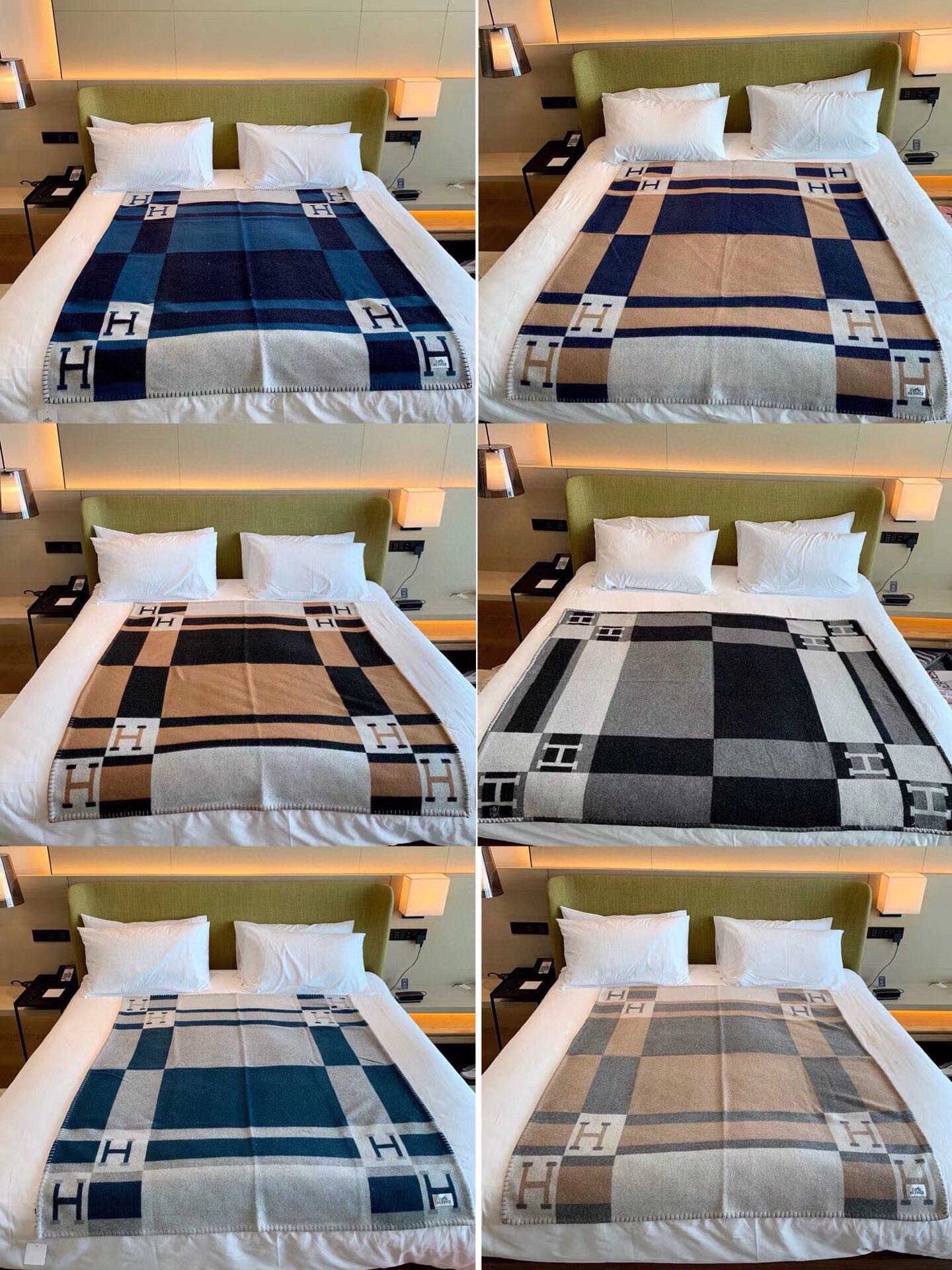 BLANKET 170 CM IN COLORFUL WOOL AND CASHMERE 689473