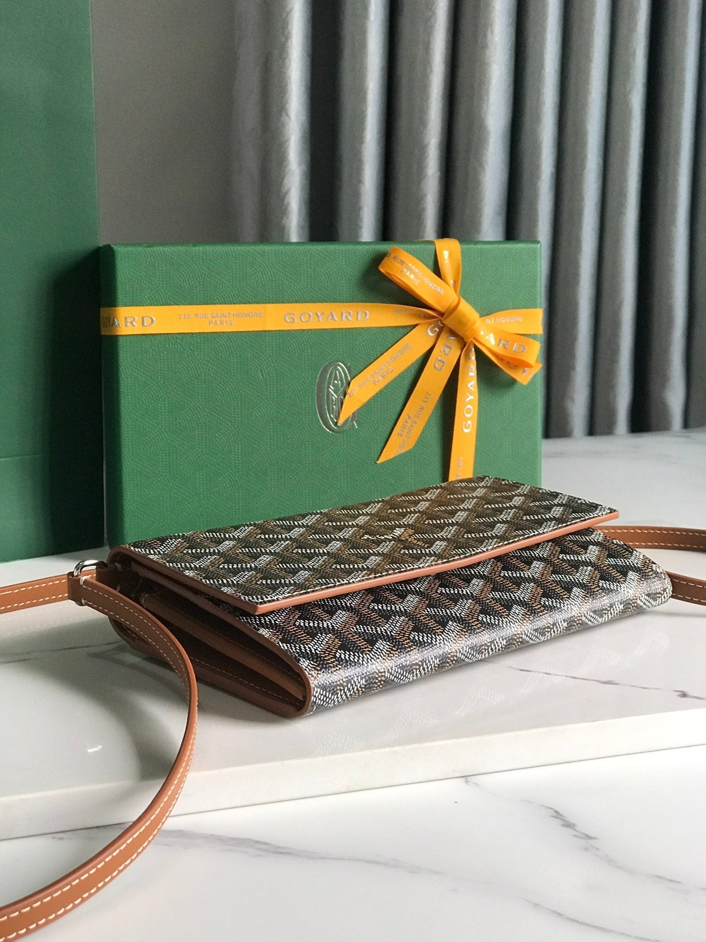Goyard Varenne Continental Wallet 19cm Tan Canvas & Calfskin
