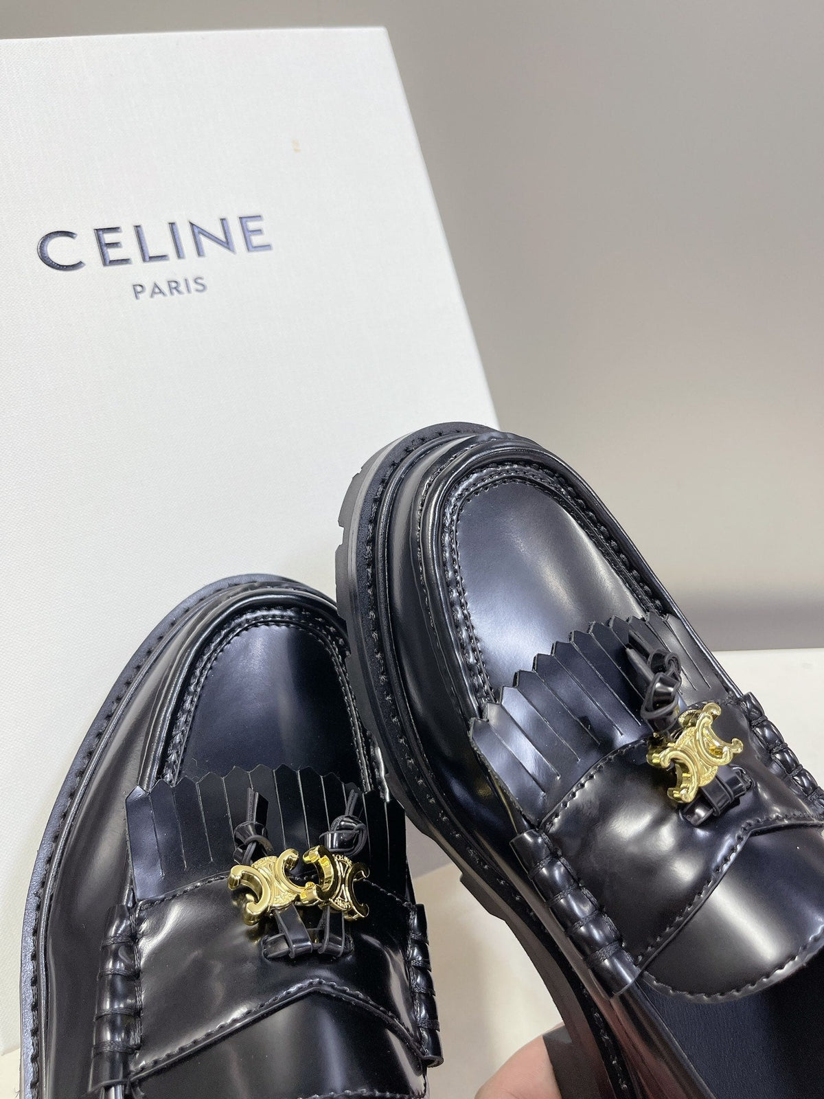 CE 26s Margaret Loafers 3.5cm Black Leather 114190