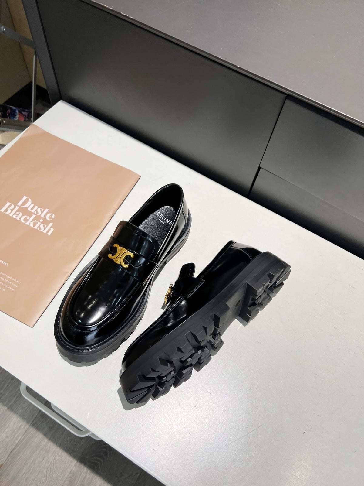 CE 26s Luco Loafers 3.5cm Black Leather 101810