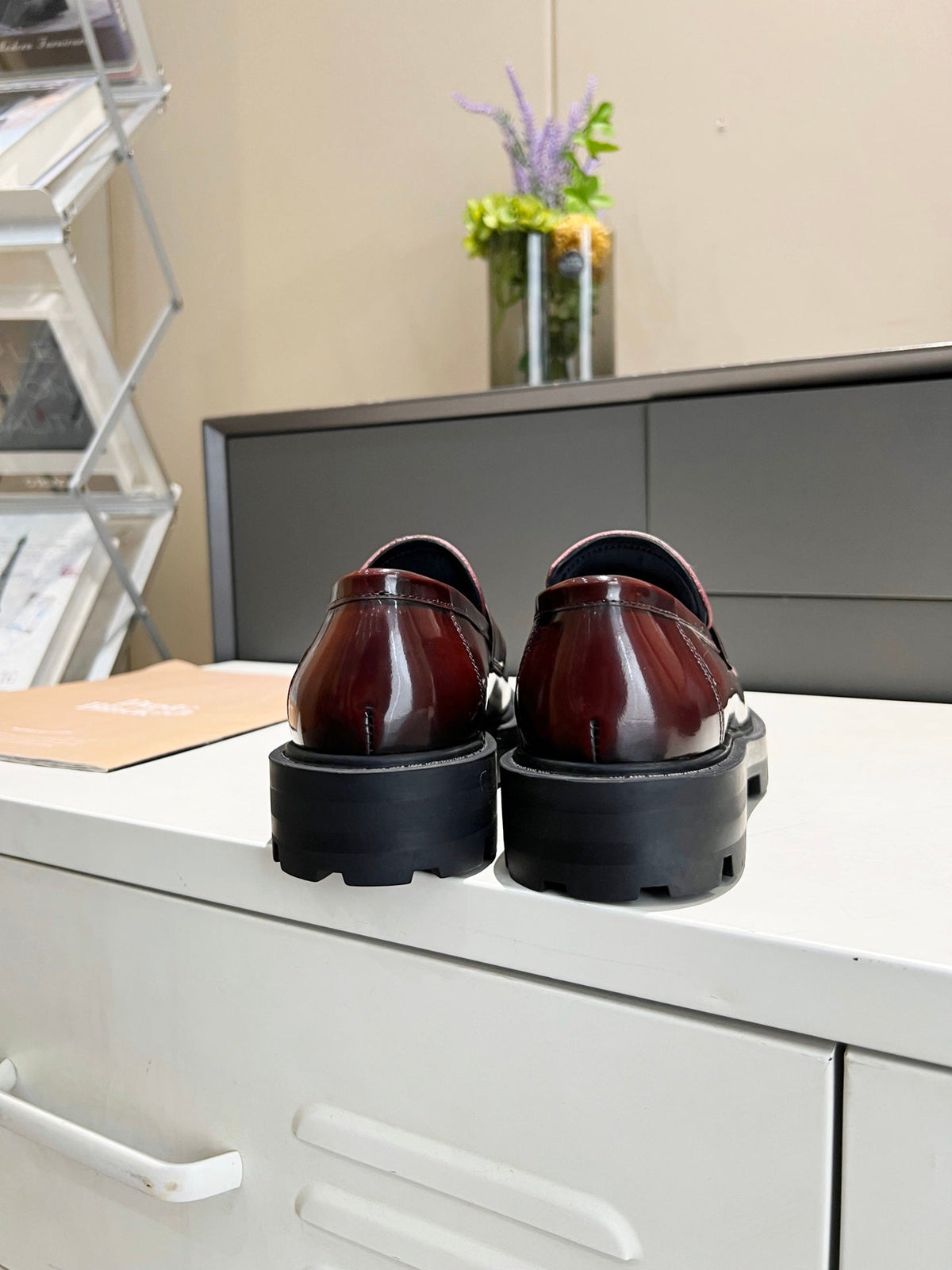 CE 26s Luco Loafers 3.5cm Burgundy Leather 101811