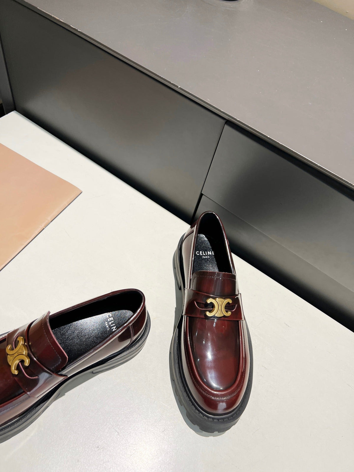 CE 26s Luco Loafers 3.5cm Burgundy Leather 101811