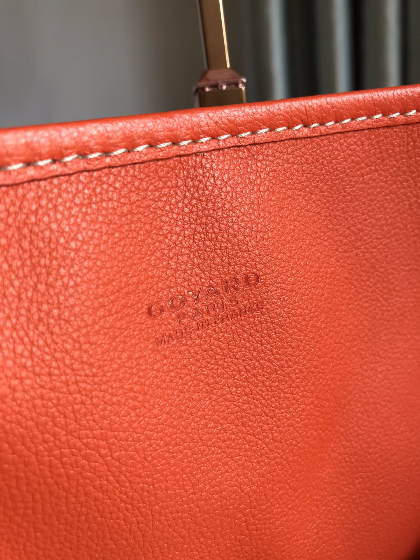 Goyard Anjou GM Bag 39cm Orange Calfskin Goyardine Canvas 290827