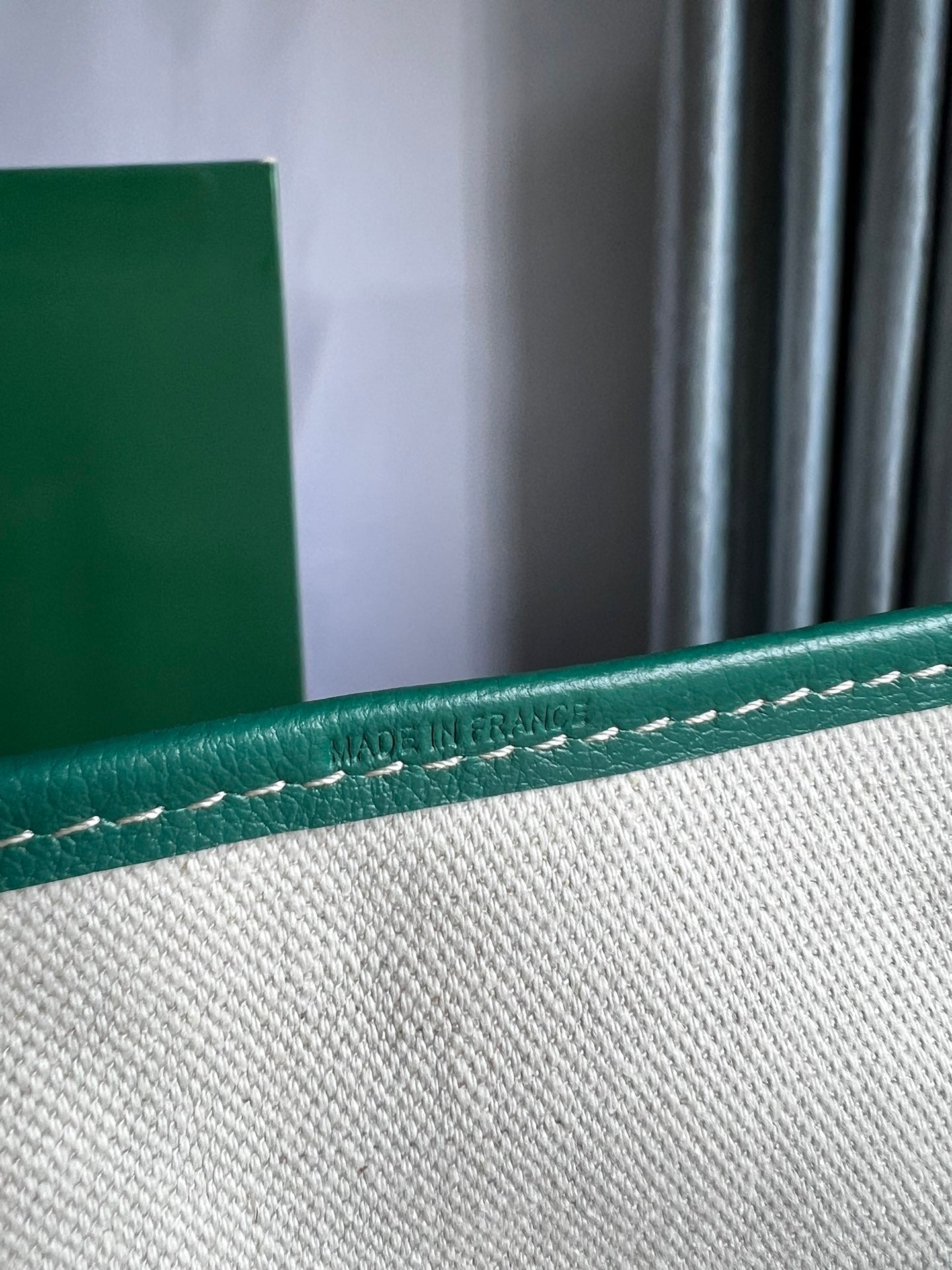 Goyard Hulot Saint Louis PM Bag 34cm Green Canvas & Calfskin