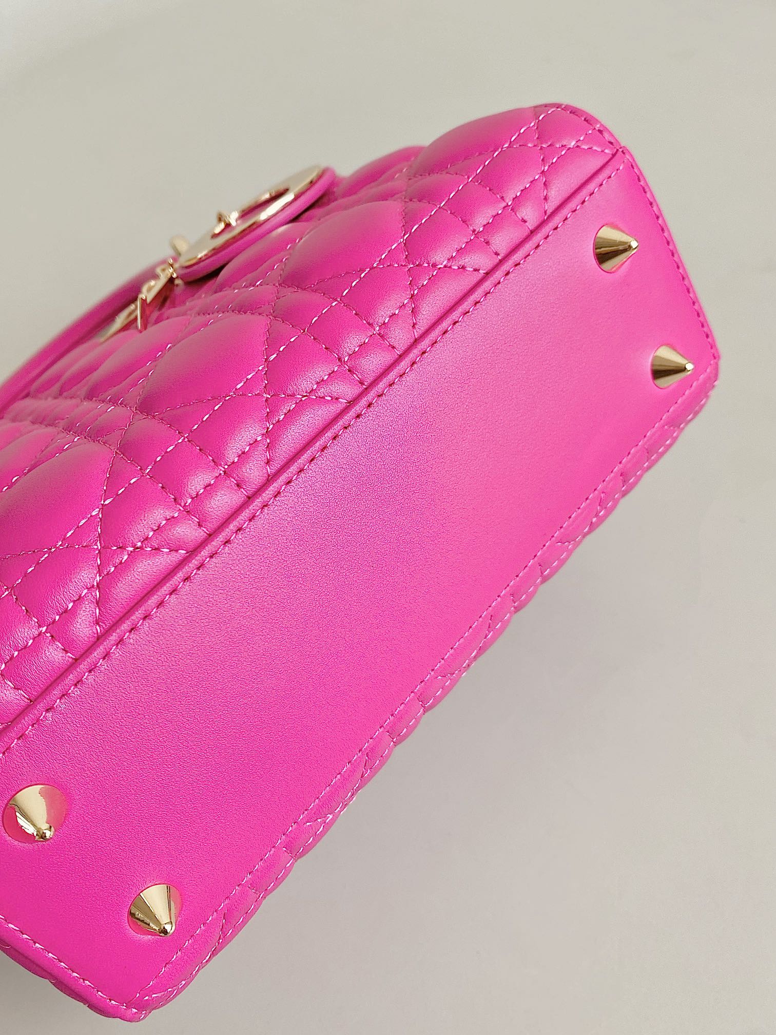 SMALL LADY 20 DARK HOT PINK LAMBSKIN