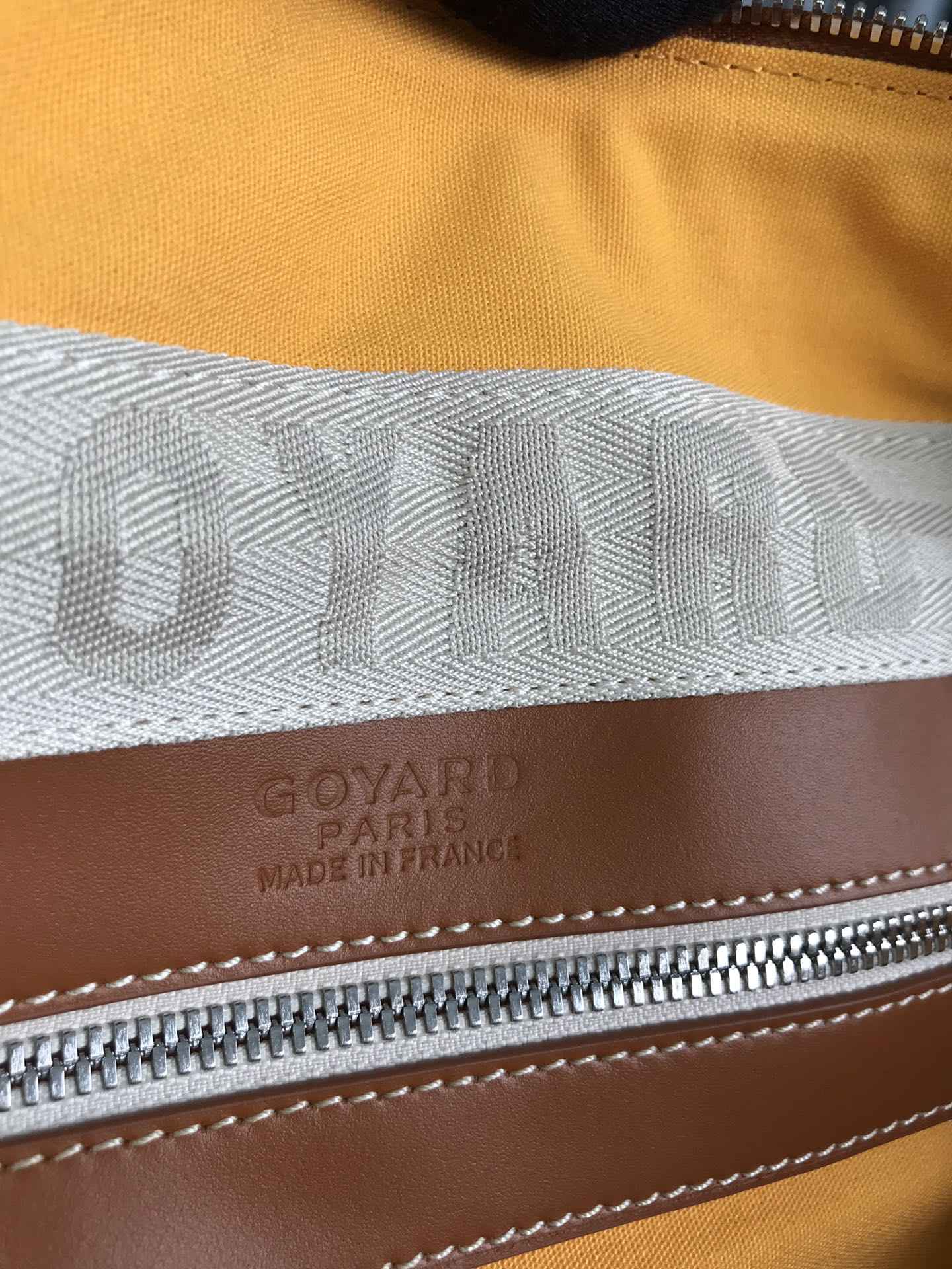 Goyard Boeing Travel Bag 45cm Black Tan Canvas & Calfskin