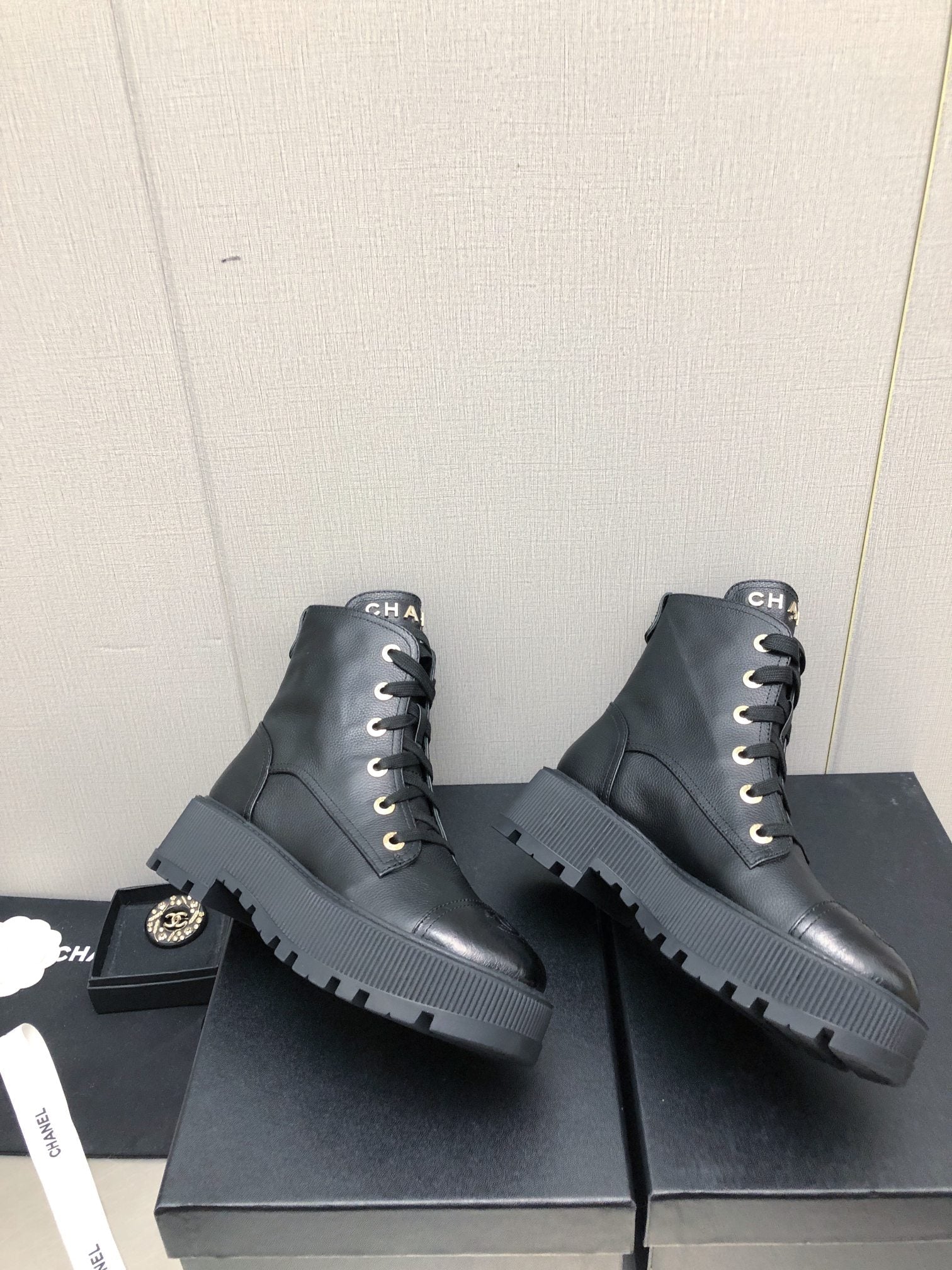 MARTIN SHORT BOOTS BLACK LAMBSKIN