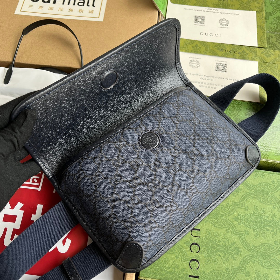 Gucci Waist Bag Blue Canvas 239996