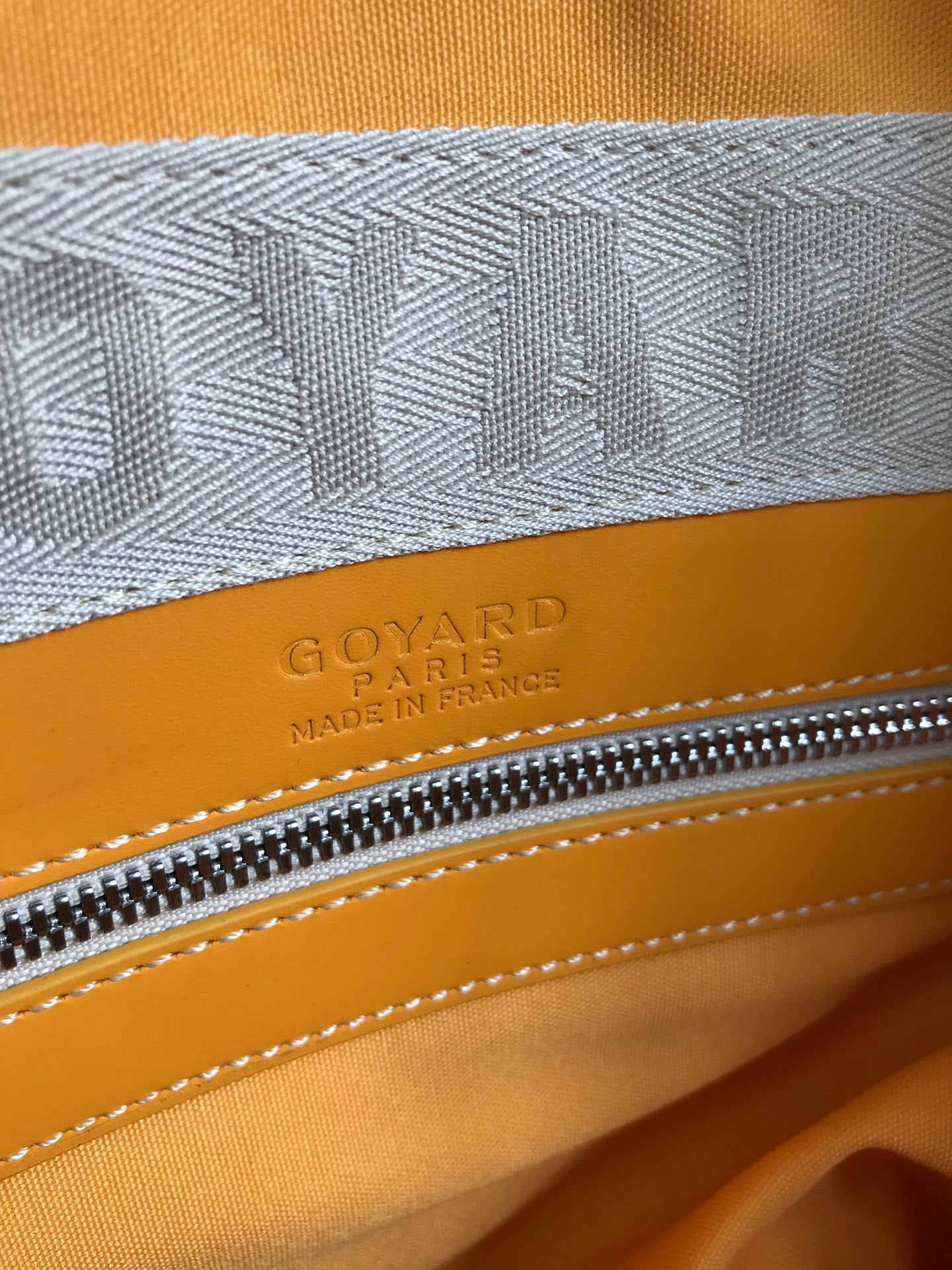 Goyard Boeing Travel Bag 45cm Yellow Canvas & Calfskin