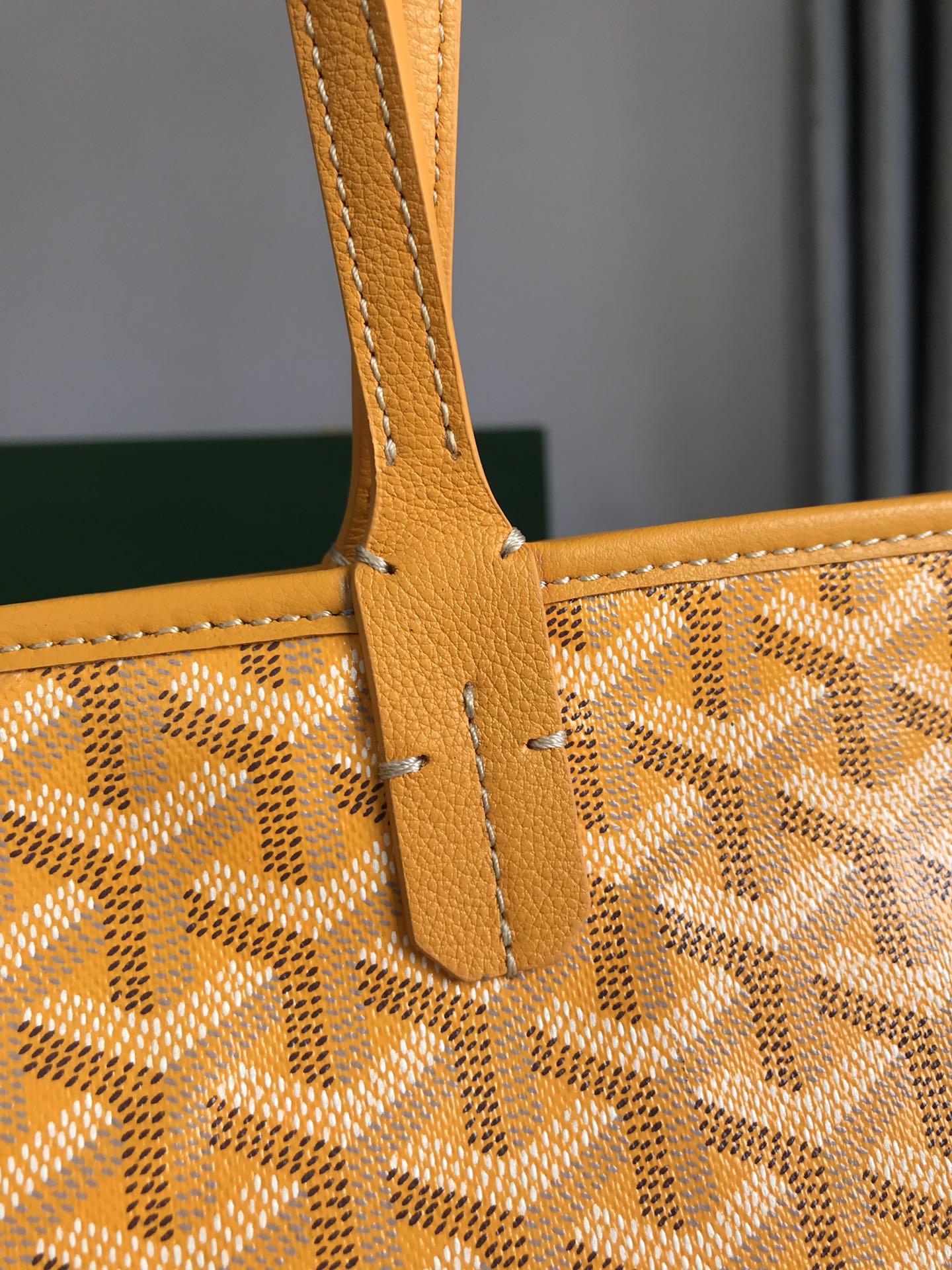 Goyard Artois PM Bag 35cm Yellow Canvas & Calfskin