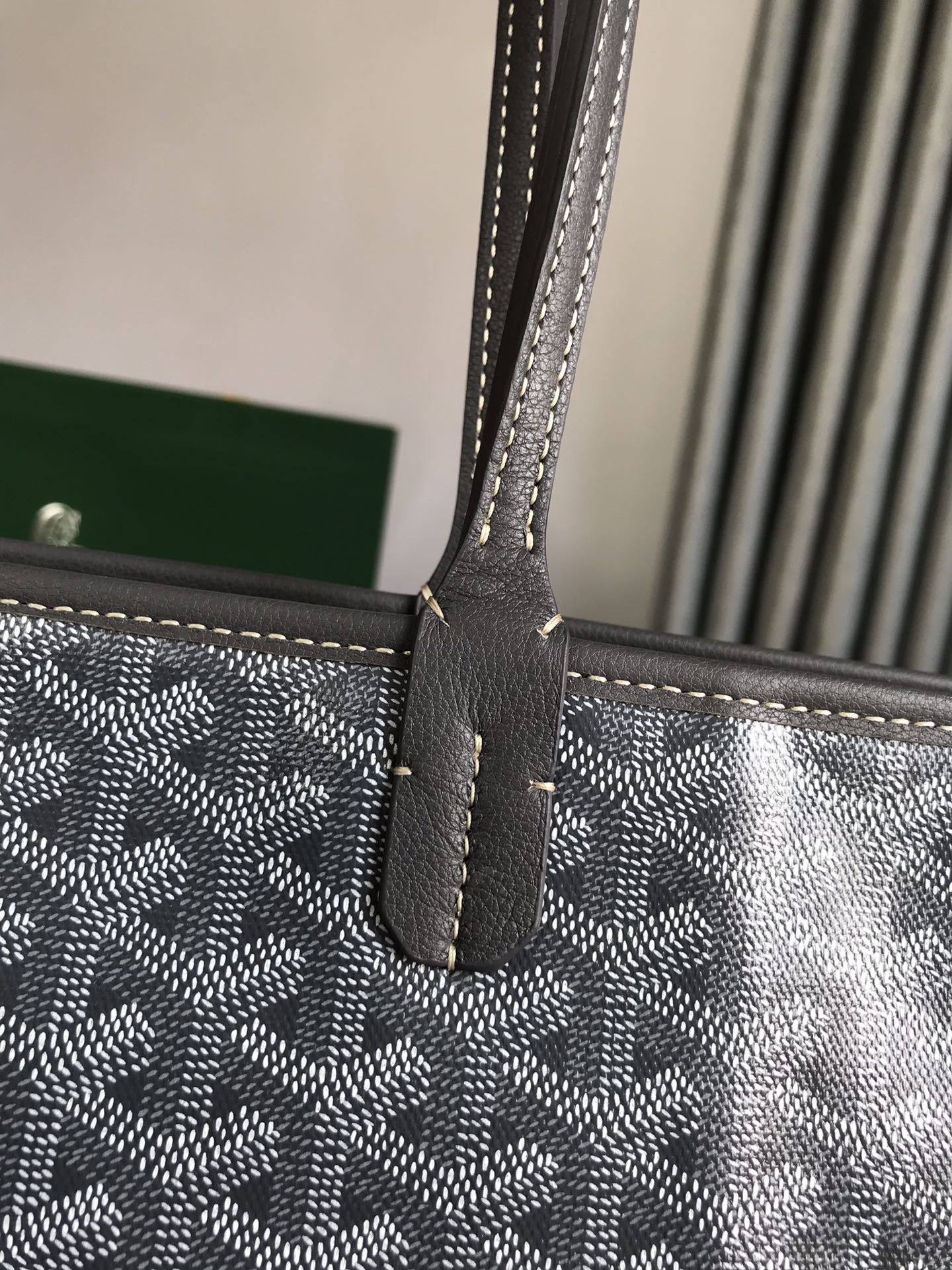 Goyard Artois PM Bag 35cm Grey Canvas & Calfskin