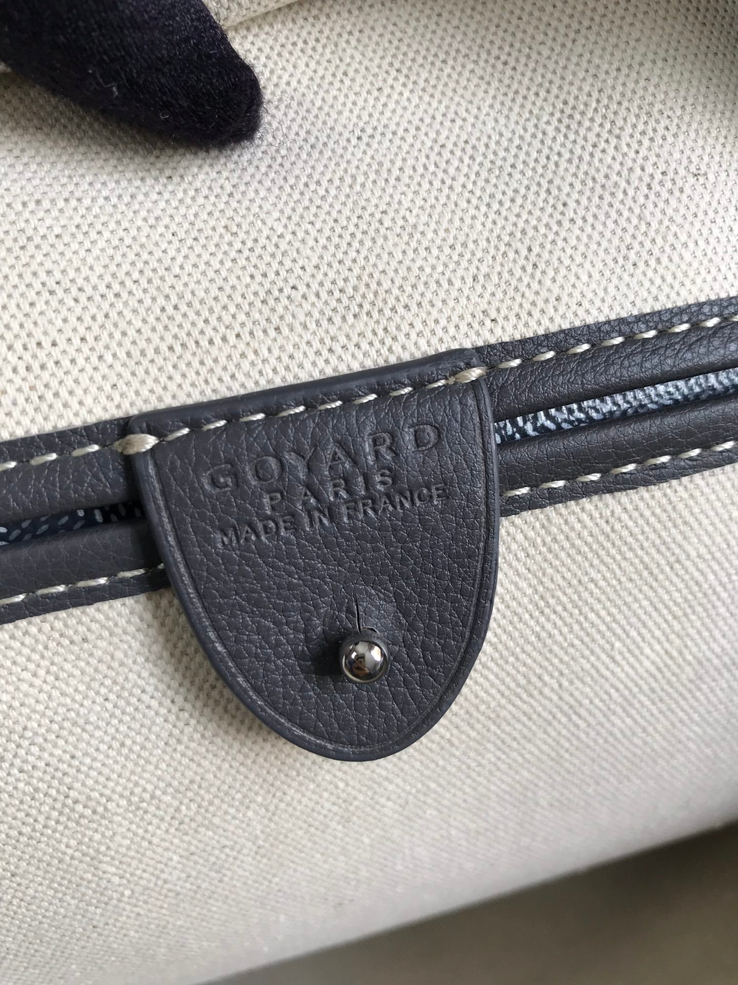 Goyard Artois PM Bag 35cm Grey Canvas & Calfskin
